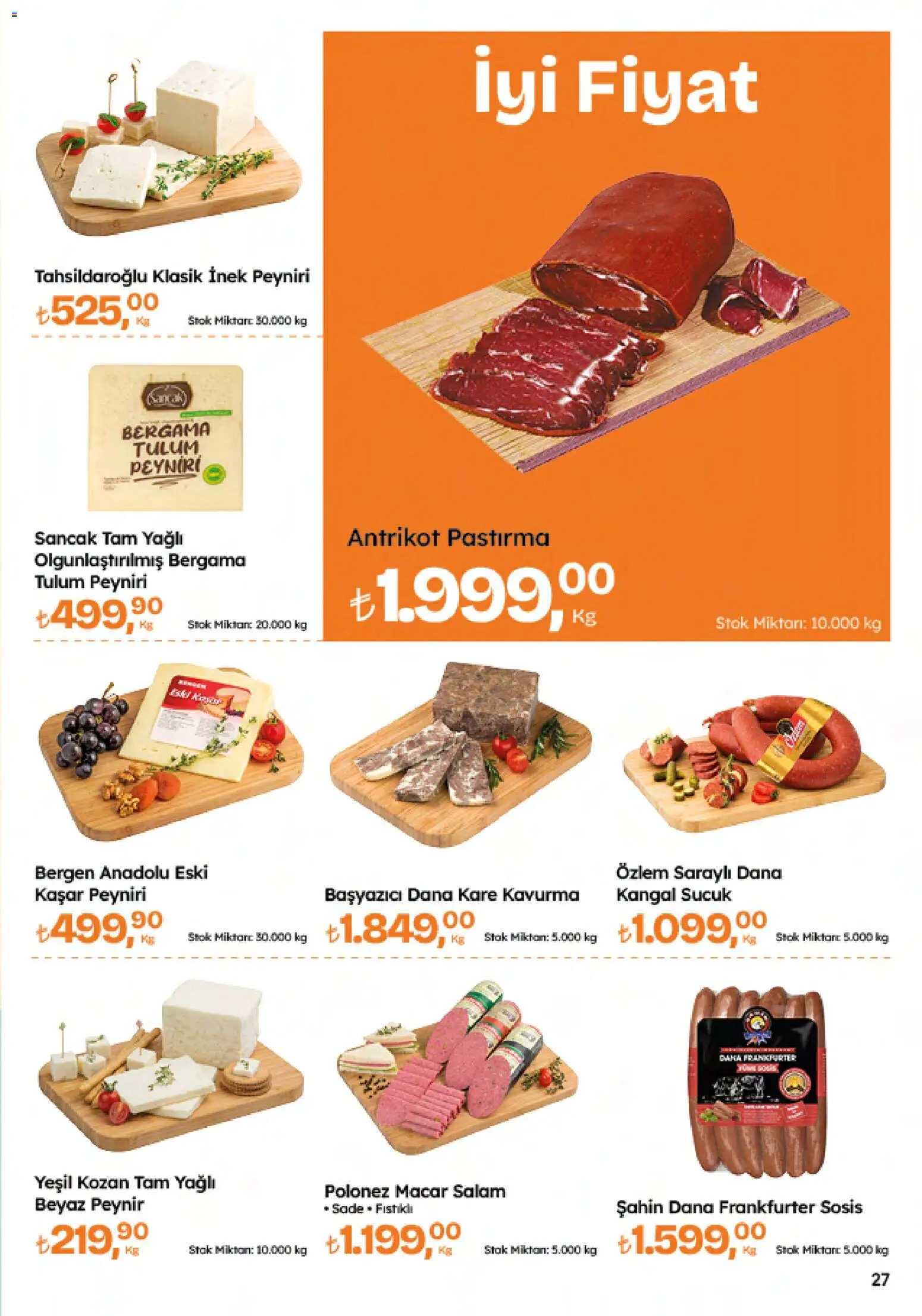 Migros Katalog - Migroskop - 26.02.2026 tarihinden itibaren geçerlidir | Sayfa: 27 | Ürünler: Peynir, Salam, Sosis, Sucuk
