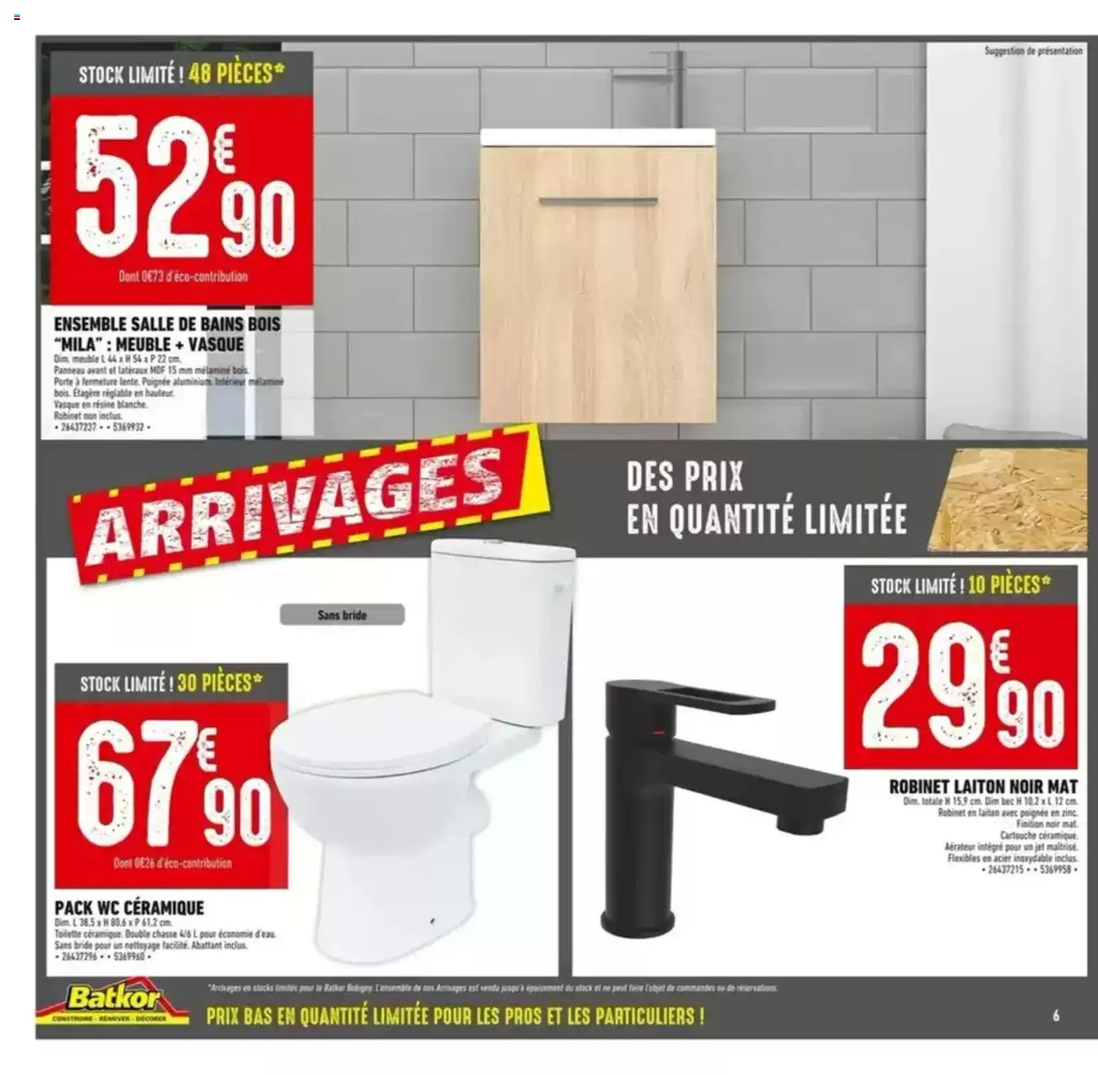 {H1} | Page: 6 | Produits: Meuble, Robinet, Porte, Étagère