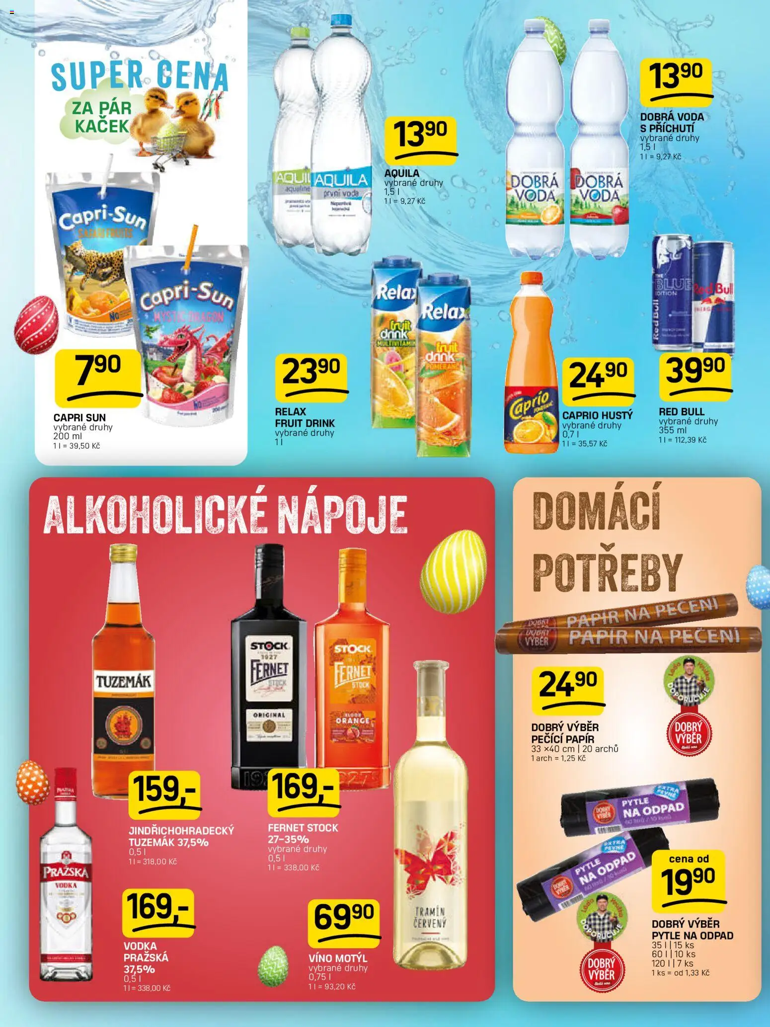 Flop leták od 18.03.2026 | Strana: 14 | Produkty: Dobrá voda, Víno, Fernet, Red Bull