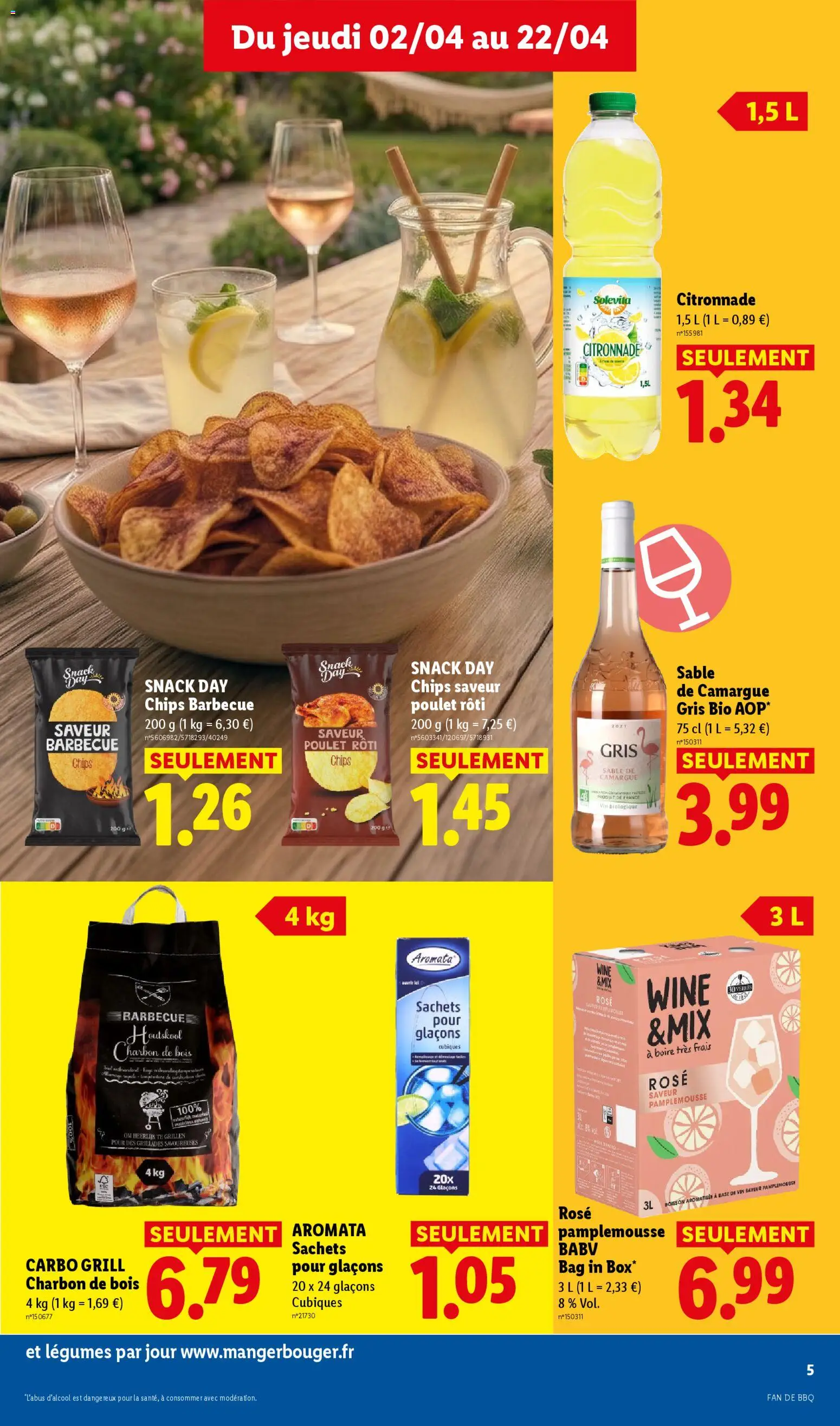 {H1} | Page: 5 | Produits: Charbon De Bois, Pamplemousse, Vin, Chips