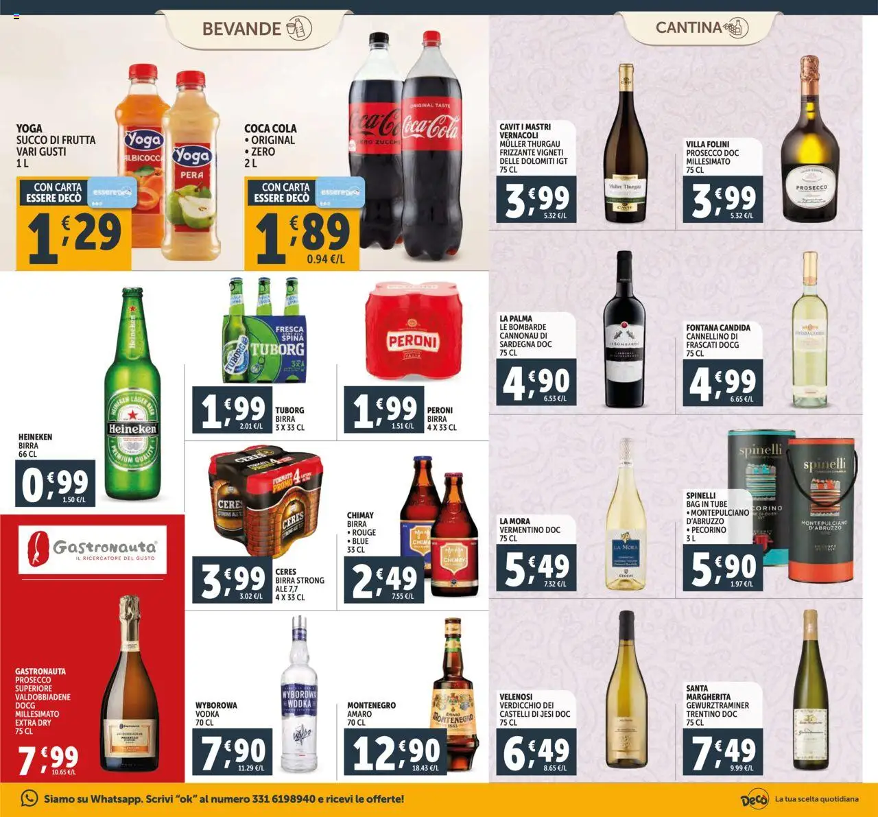 Volantino Decò del 16.10.2025 | Pagina: 17 | Prodotti: Succo, Vodka, Frutta, Pecorino