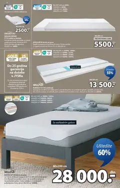 Jysk katalog - pregled Jysk kataloga - važi od 08.10.2025 | Strana: 8 | Proizvode: Dušek, Wellpur