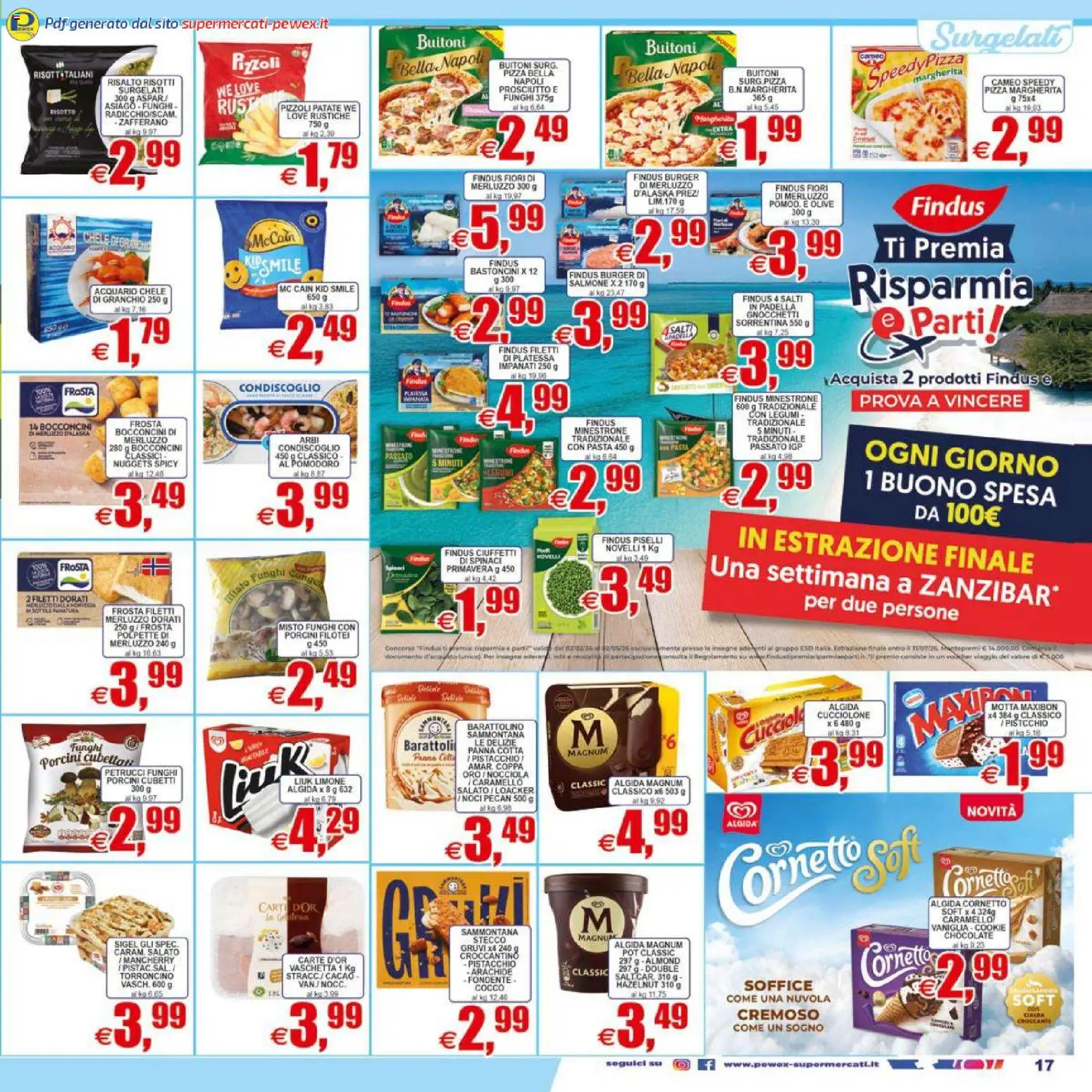 Volantino Pewex del 07.04.2026 | Pagina: 17 | Prodotti: Cornetto, Pomodoro, Olive, Polpette