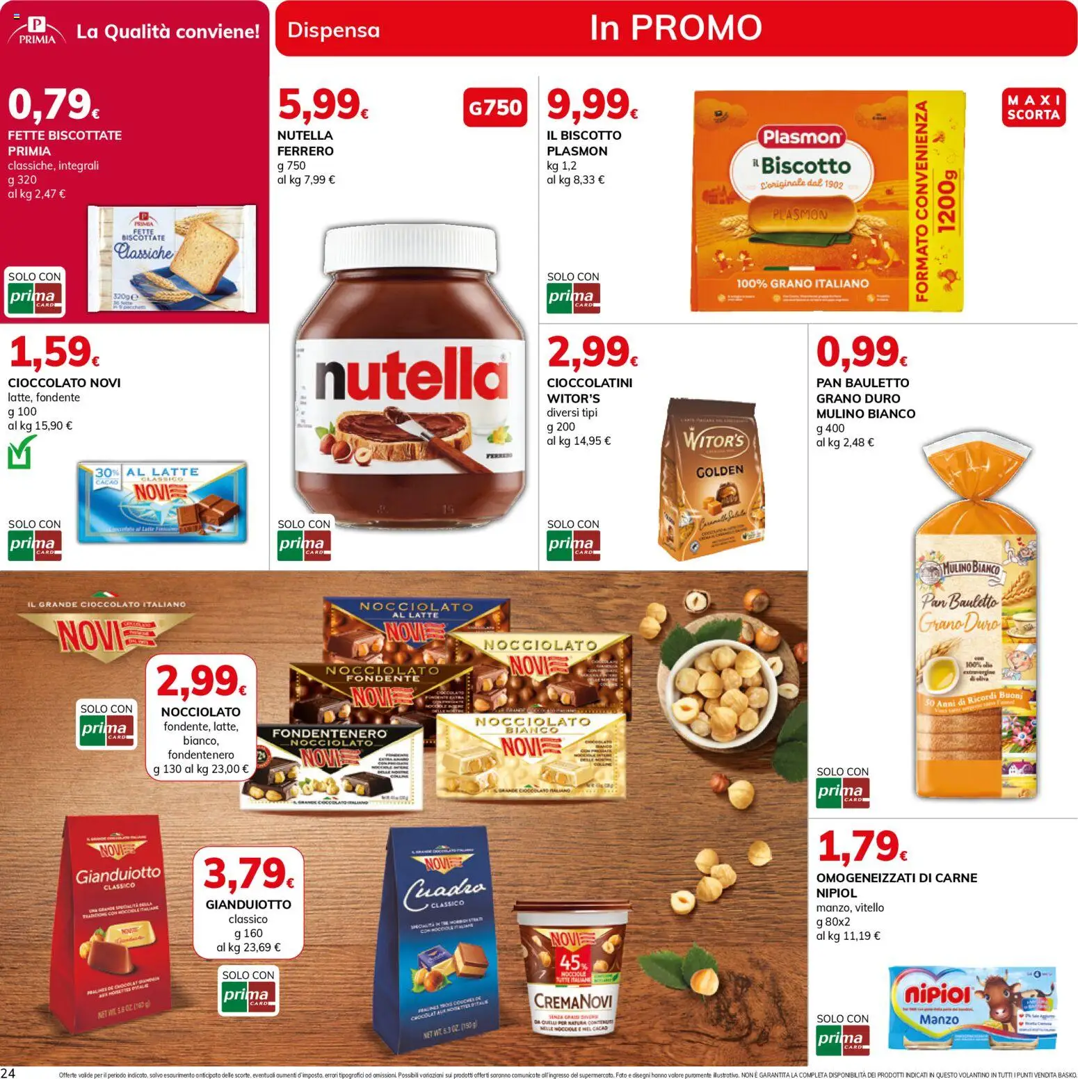 Volantino Basko del 24.02.2026 | Pagina: 24 | Prodotti: Cioccolato, Manzo, Latte, Cioccolatini