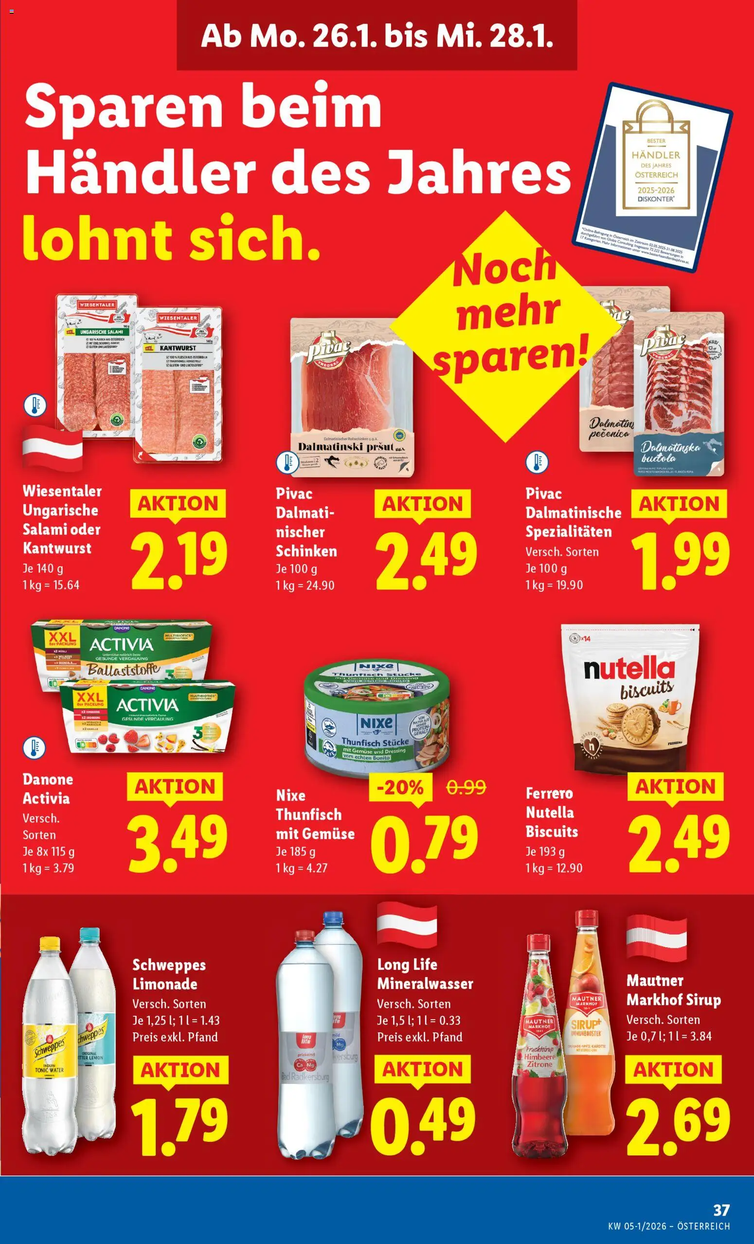 Lidl Flugblatt - Eisenstadt, Ebenfurth, Mattersburg gültig ab 22.01.2026 | Seite: 43 | Produkte: Gemüse, Zitrone, Bad, Schinken
