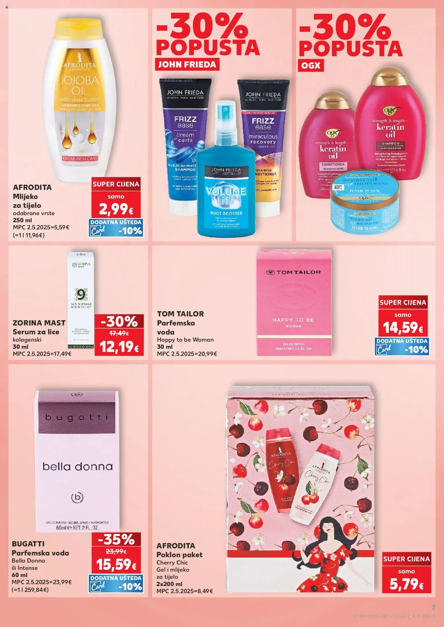 Kaufland katalog | vrijedi od 04.03.2026 | Stranica: 7 | Proizvodi: Mast, Mlijeko, Mlijeko za tijelo, Voda