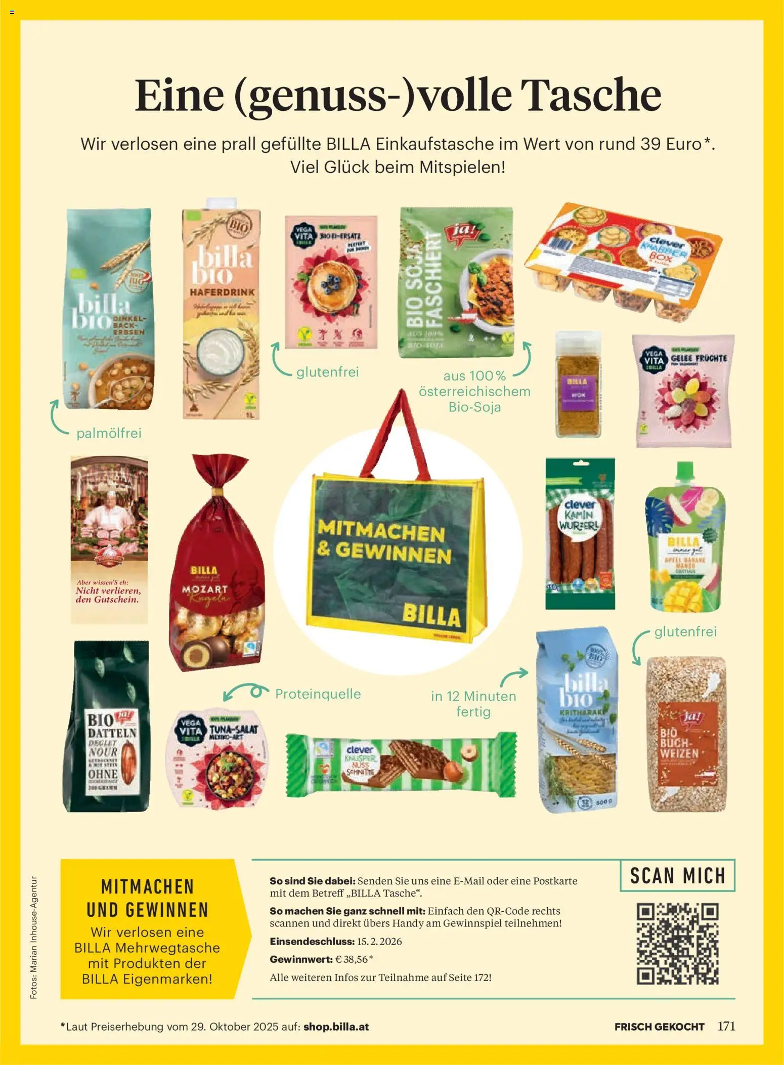 Billa  Frisch Gekocht gültig ab 01.01.2026 | Seite: 167 | Produkte: Tasche