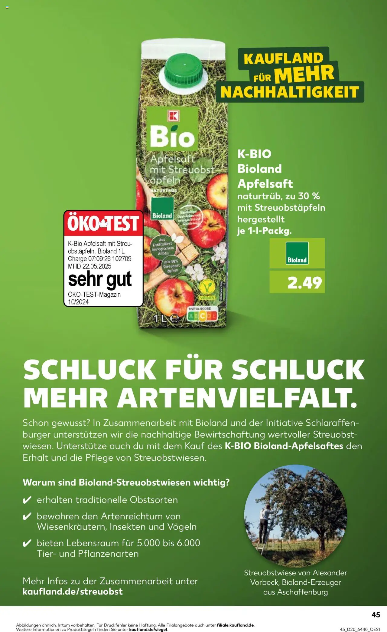 Kaufland - Hannover, Bornumer Straße 141 - gültig ab dem 15.05.2025 | Seite: 45 | Produkte: Burger, Apfelsaft, Apple
