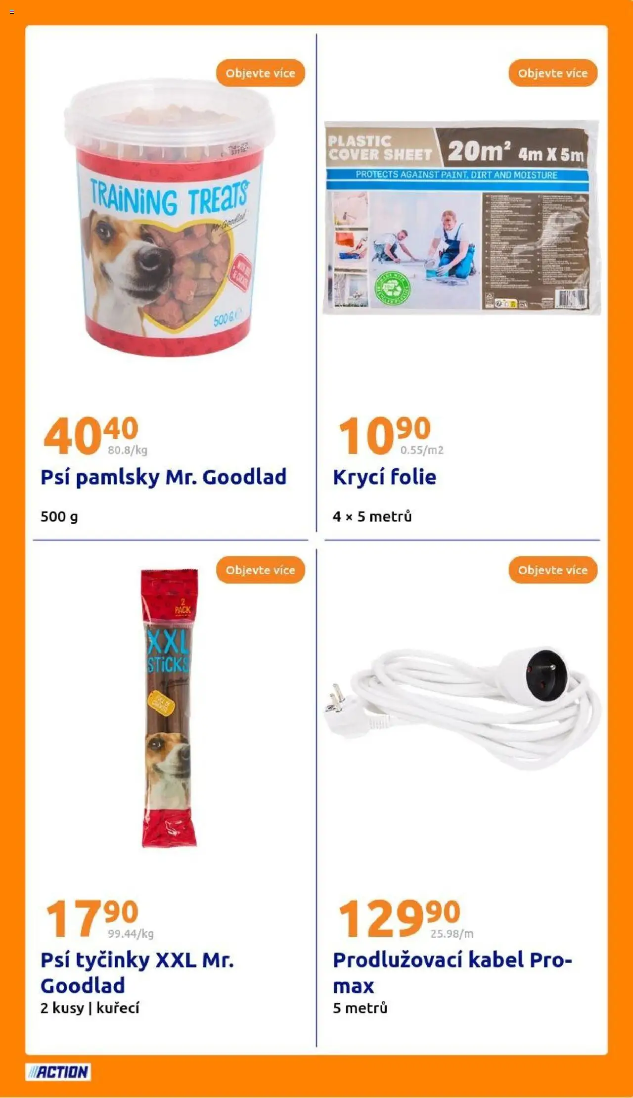 Action leták od 06.08.2025 | Strana: 23 | Produkty: Fólie, Tyčinky, Kabel, Prodlužovací kabel
