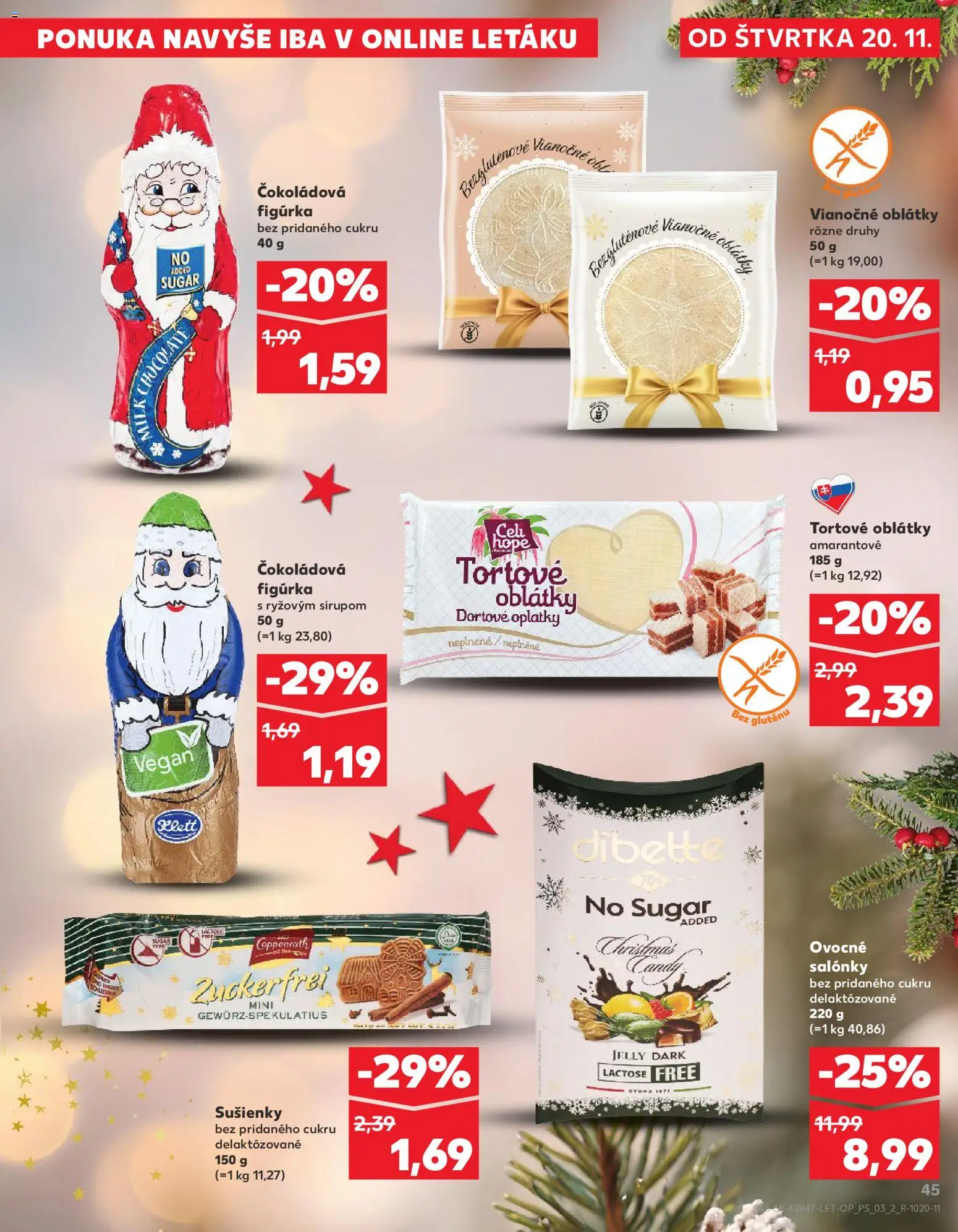 Kaufland SK akciós ujság - amely érvényes a következő dátumtól: 20.11.2025 | Oldal: 45