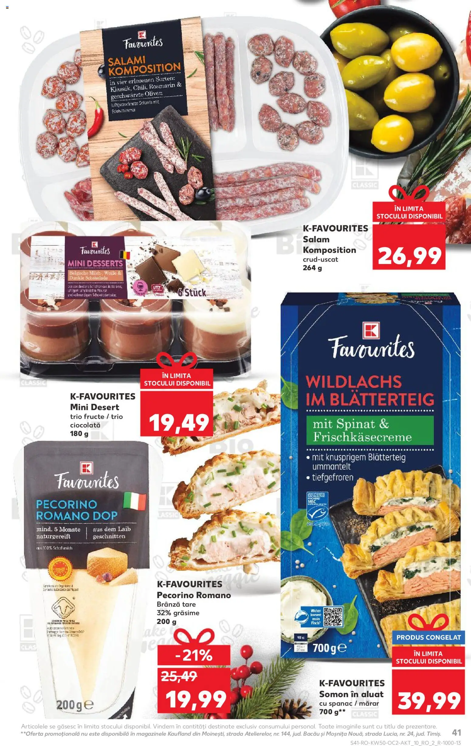 Noul catalog Kaufland – valabil de la 10.12.2025 | Pagină: 41 | Produse: Aluat, Brânză, Ciocolată, Salam