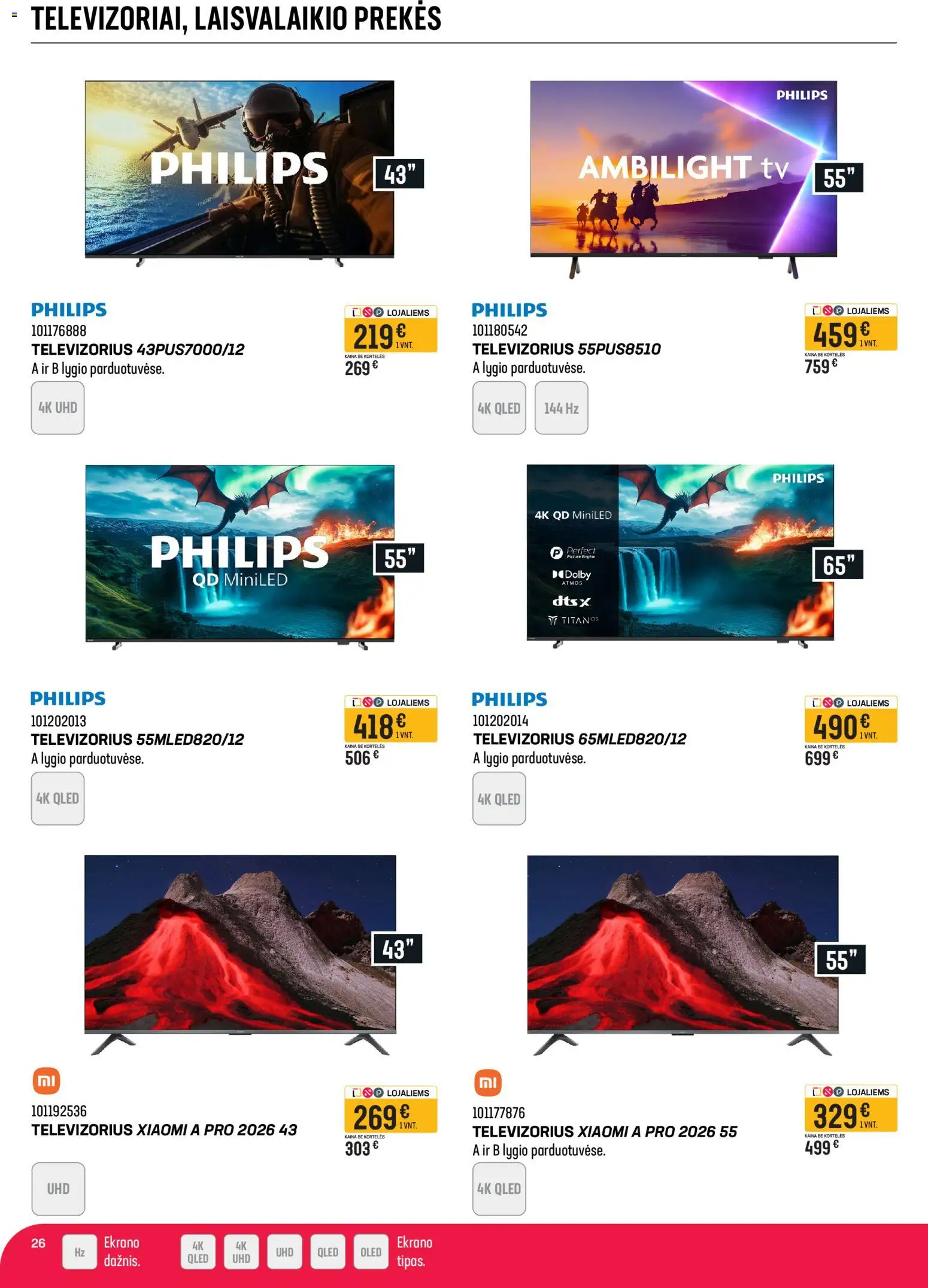 Senukai akcijos nuo 08.04.2026 | Puslapis: 26 | Prekių: Tv, Televizorius