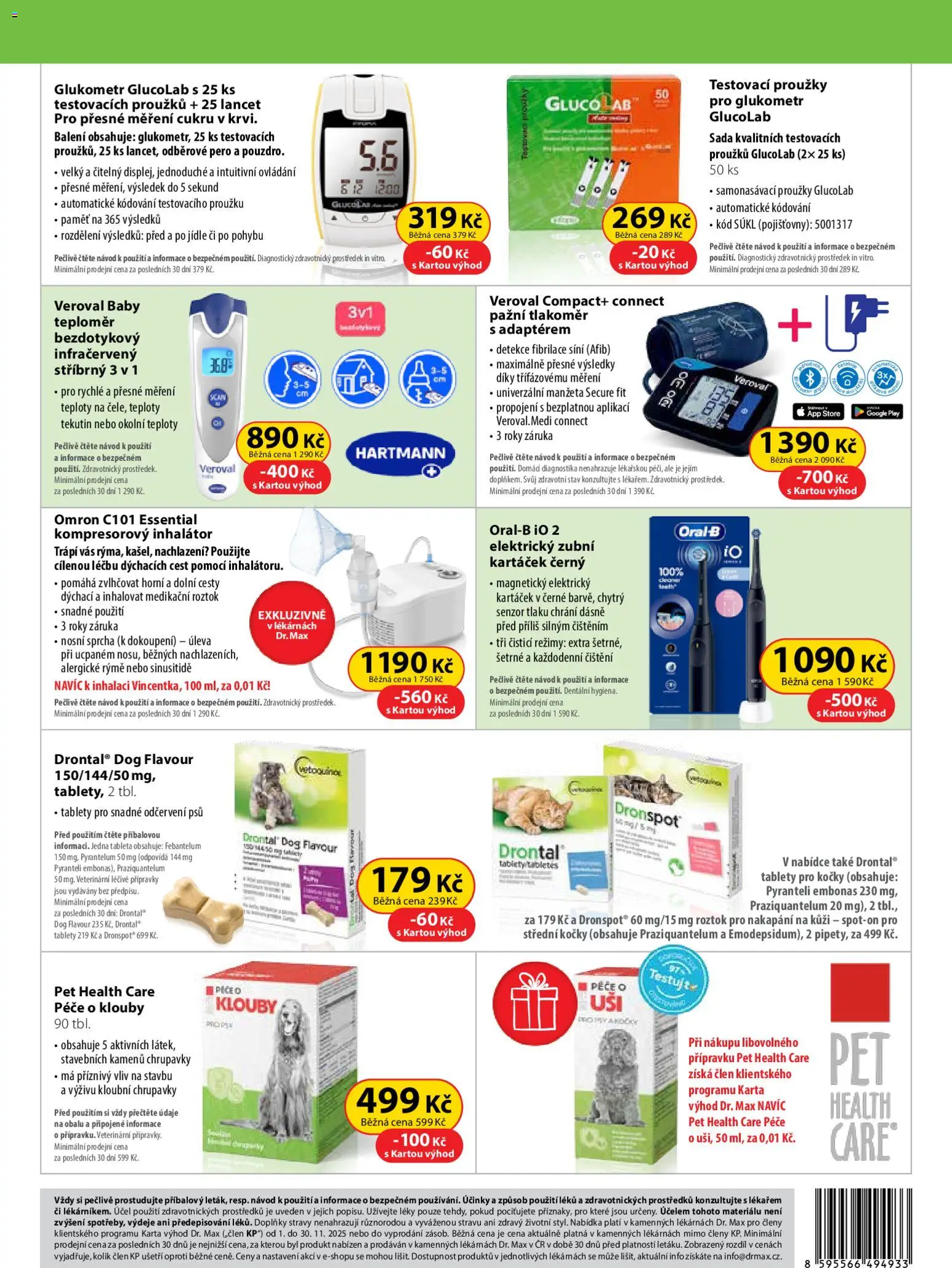 Dr. Max leták od 01.11.2025 | Strana: 16 | Produkty: Pero, Inhalátor, Sprcha, Tlakoměr