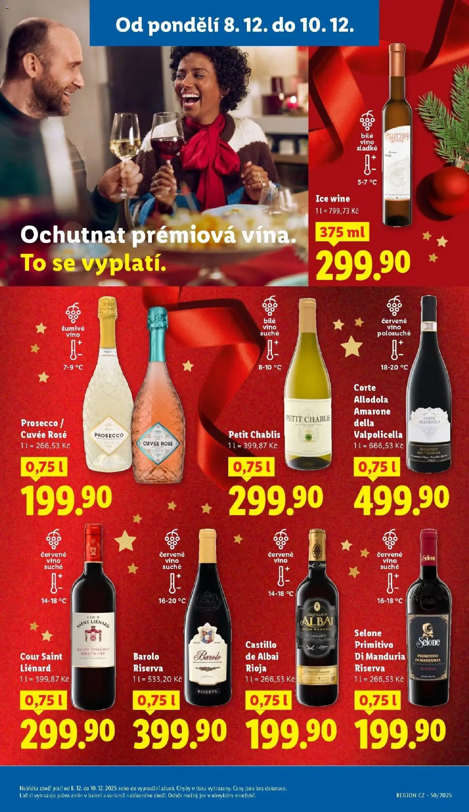 Lidl leták od 08.12.2025 | Strana: 19 | Produkty: Prosecco, Víno, Primitivo Di Manduria, Primitivo