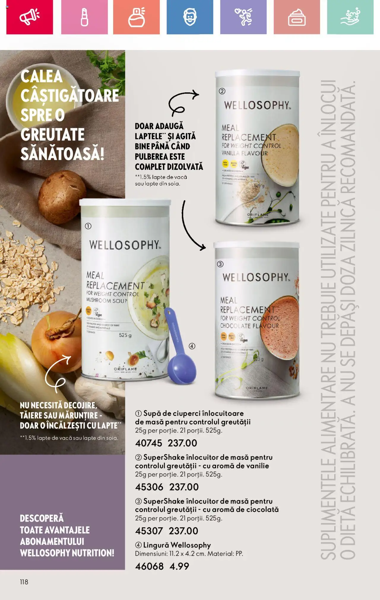 Oriflame catalog 11 2025 – valabil de la 27.07.2025 | Pagină: 118 | Produse: Masă, Ciuperci, Lapte, Ciocolată