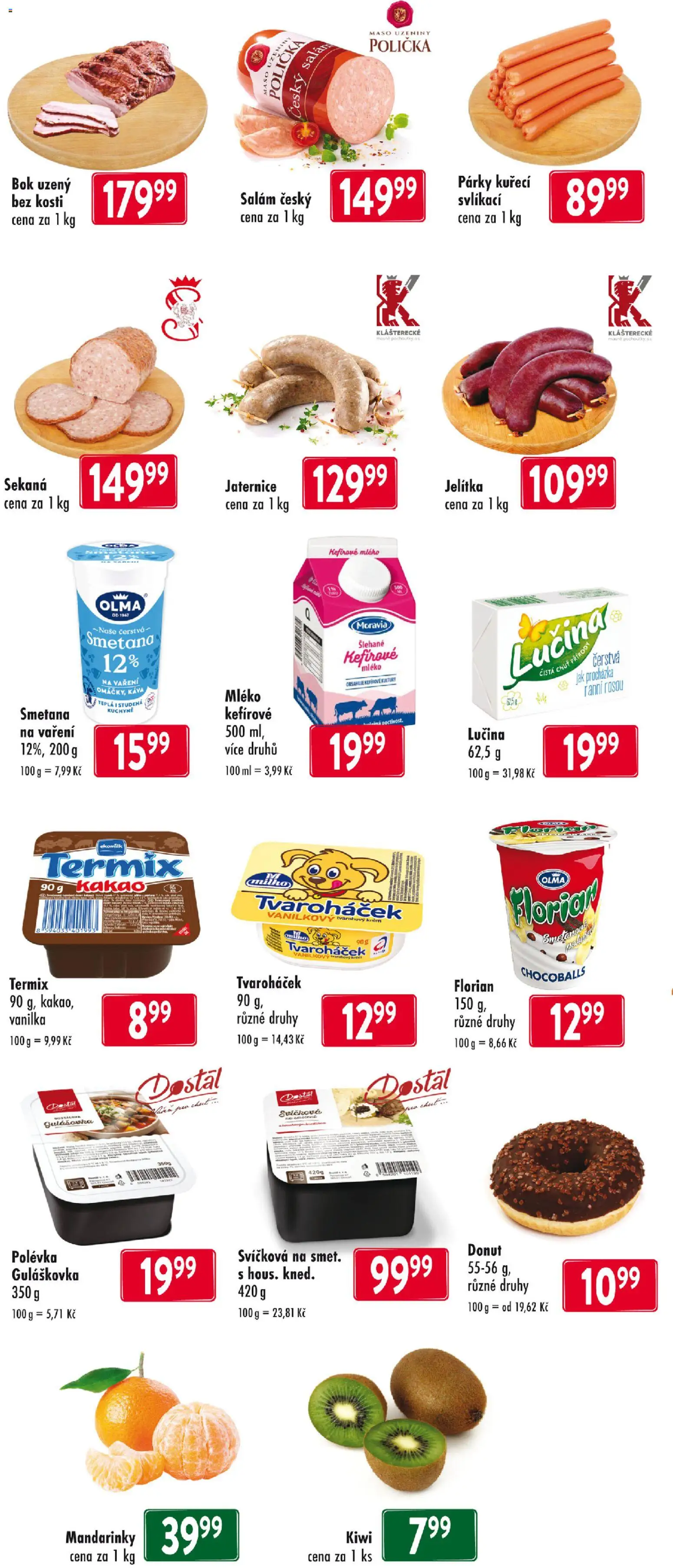 Astur & Qanto leták od 22.01.2026 | Strana: 2 | Produkty: Donut, Lučina, Káva, Salám