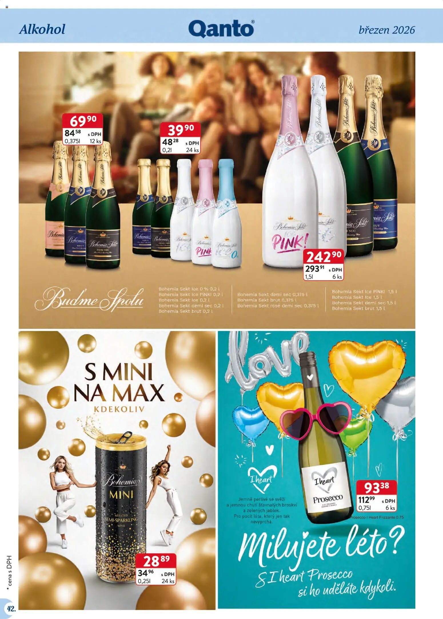 Astur & Qanto leták - Velkoobchod 03/2026 od 01.03.2026 | Strana: 42 | Produkty: Prosecco, Frizzante, Bohemia Sekt Brut, Sekt