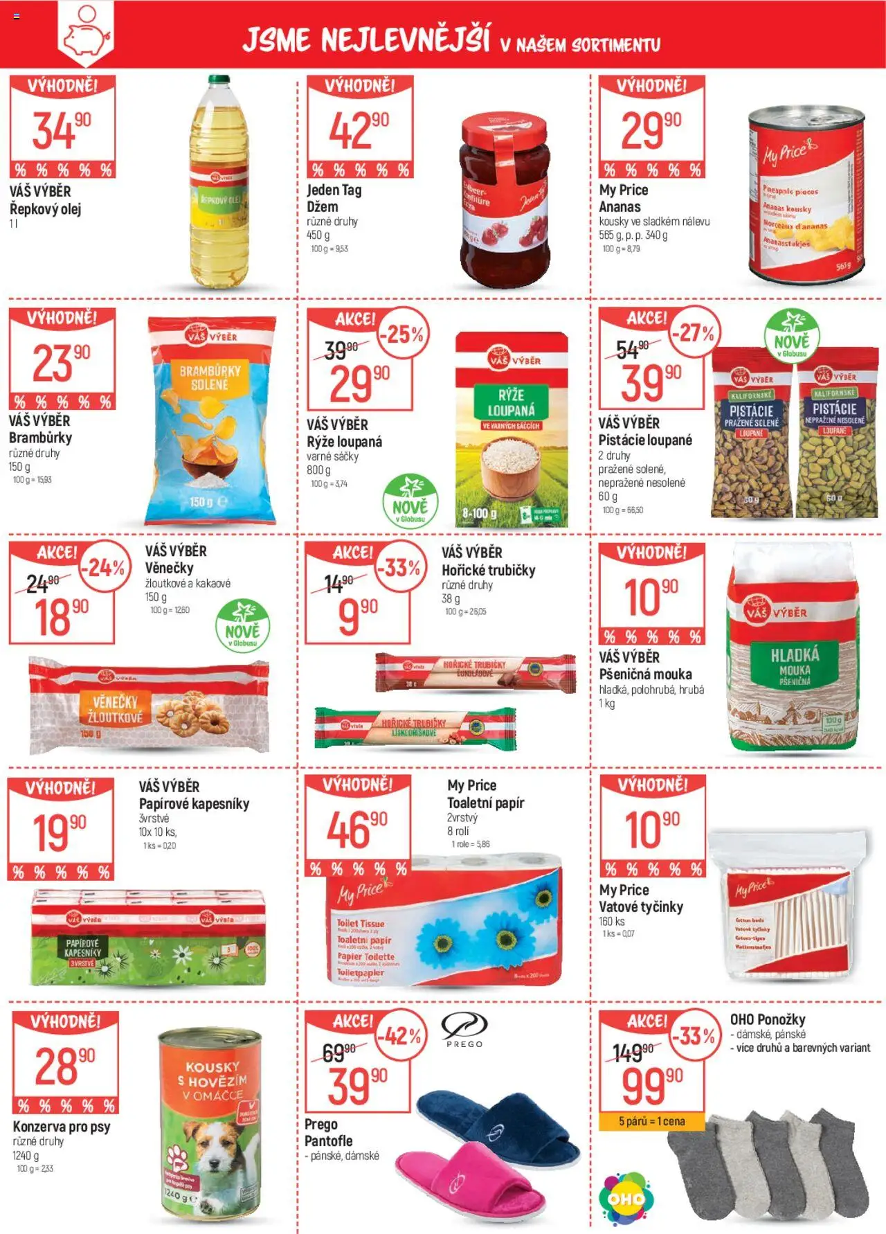 Globus leták od 02.07.2025 | Strana: 4 | Produkty: Olej, Bramburky, Konzerva pro psy, Mouka
