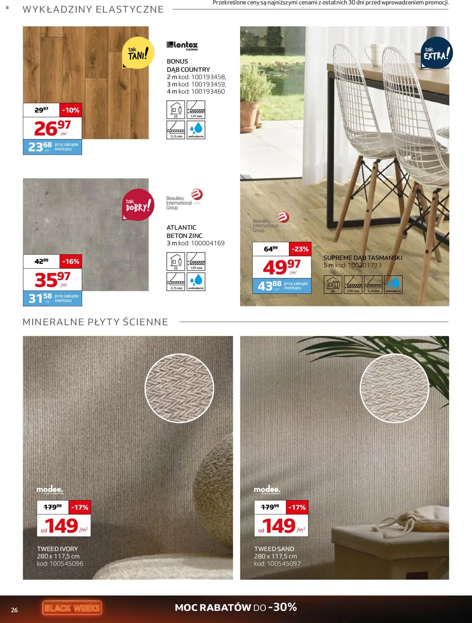 Komfort Black Friday od 29.10.2025 | Strona: 26 | Produkty: Plyty