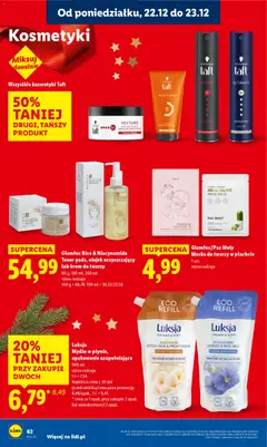 Pogląd oferty "Glamfox Rice & Niacinamide Toner pads, olejek oczyszczający lub krem do twarzy, 80 g, 180 ml, 200 ml różne rodzaje 100 g = 68,74, 100 ml = 30,55/27,50" - ważna od 22.12.2025 | Strona: 64