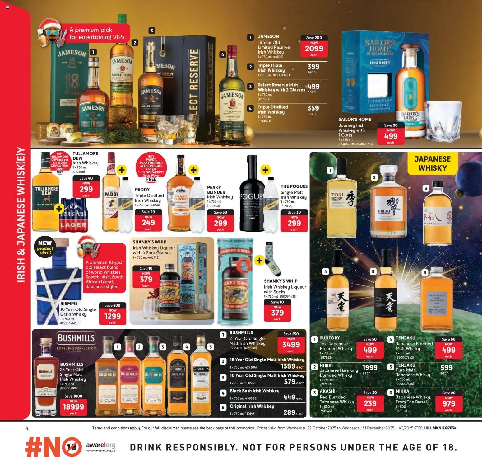 New Makro catalogue – valid from 22.10.2025 | Page: 12 | Products: Socks, Glasses, Whiskey, Water