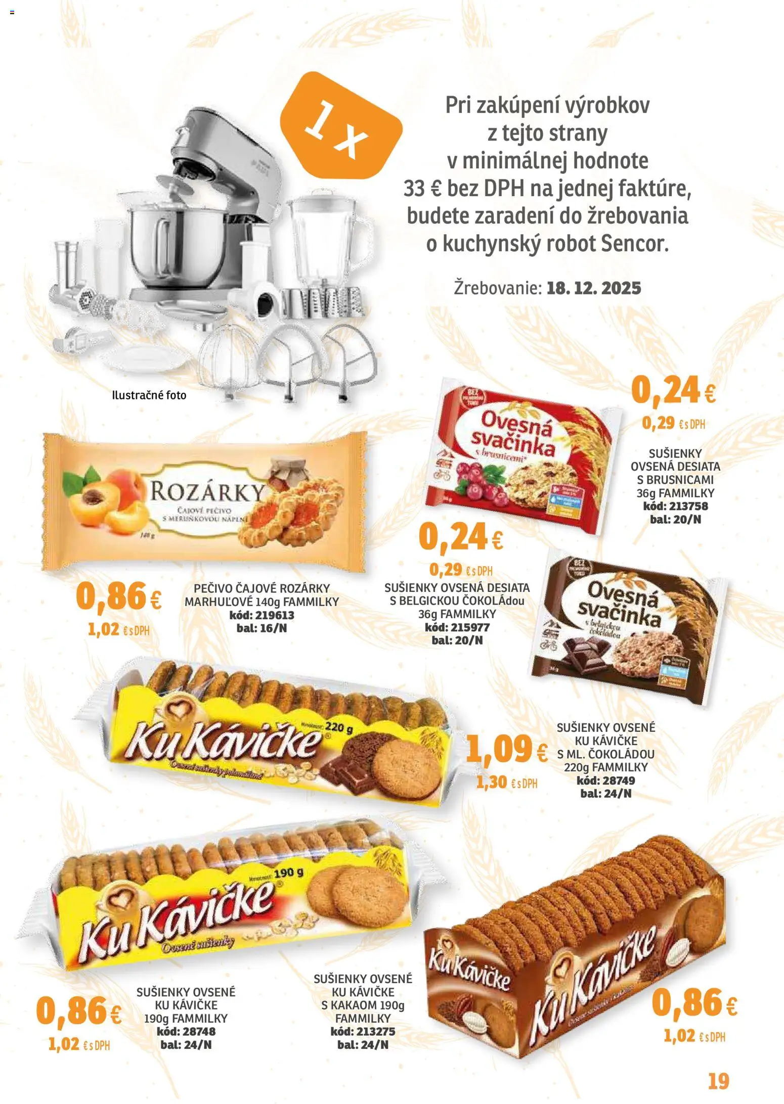 Nové Labaš akcie – leták je platný od 28.11.2025 | Strana: 19 | Produkty: Kuchynský robot, Robot