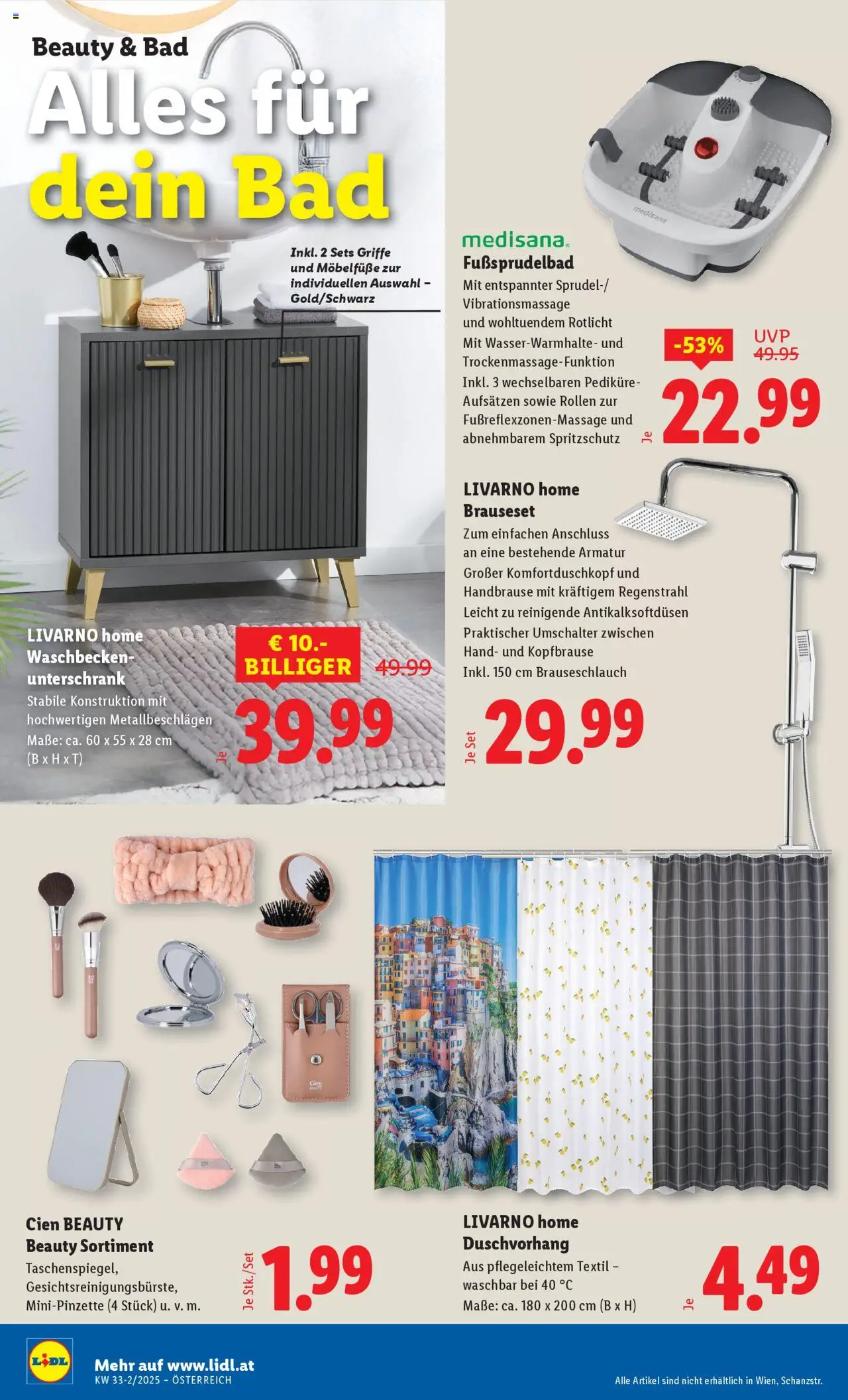 Lidl Flugblatt gültig ab 14.08.2025 | Seite: 22 | Produkte: Waschbecken, Bad