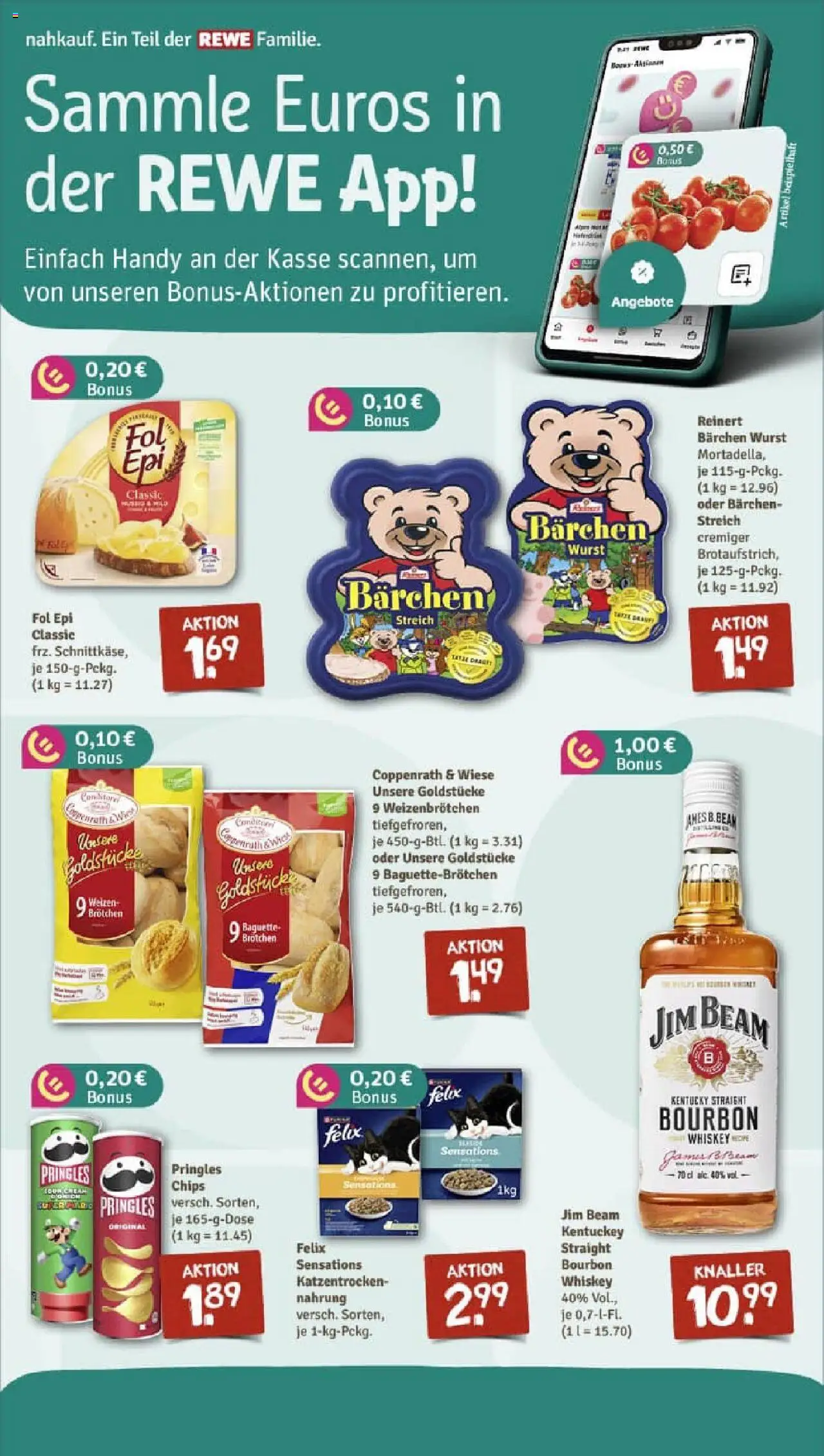 Rewe prospekt Maintal / Bischofsheim	 – gültig ab 28.09.2025 | Seite: 5 | Produkte: Baguette, Wurst, Bourbon, Whiskey