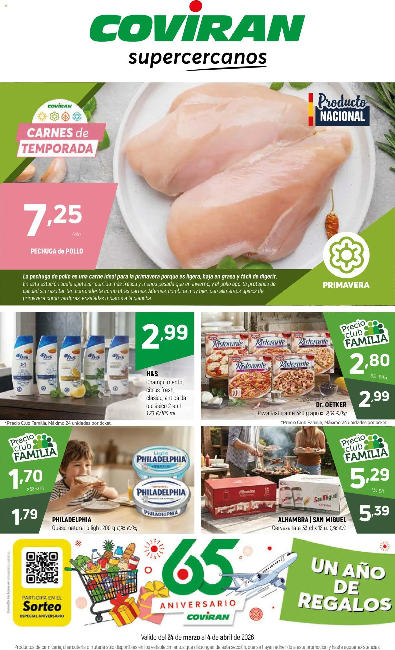 Coviran ofertas │ válido desde el 24.03.2026 | Página: 5 | Productos: Champú, Queso, Pizza, Κούβα