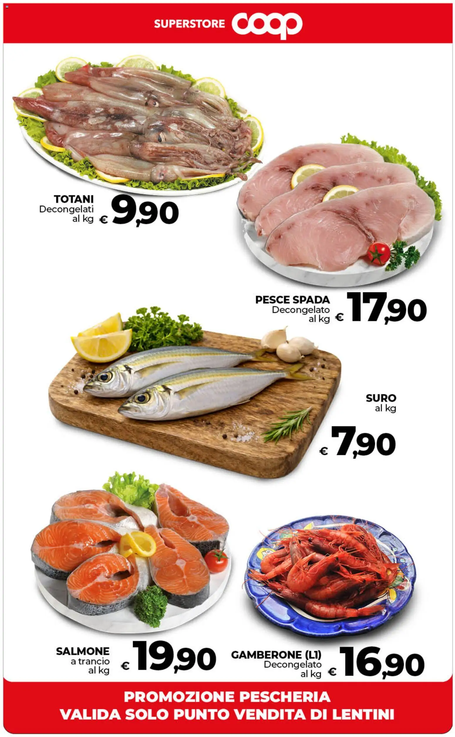 Volantino COOP del 26.03.2026 | Pagina: 46 | Prodotti: Salmone, Pesce, Pesce spada