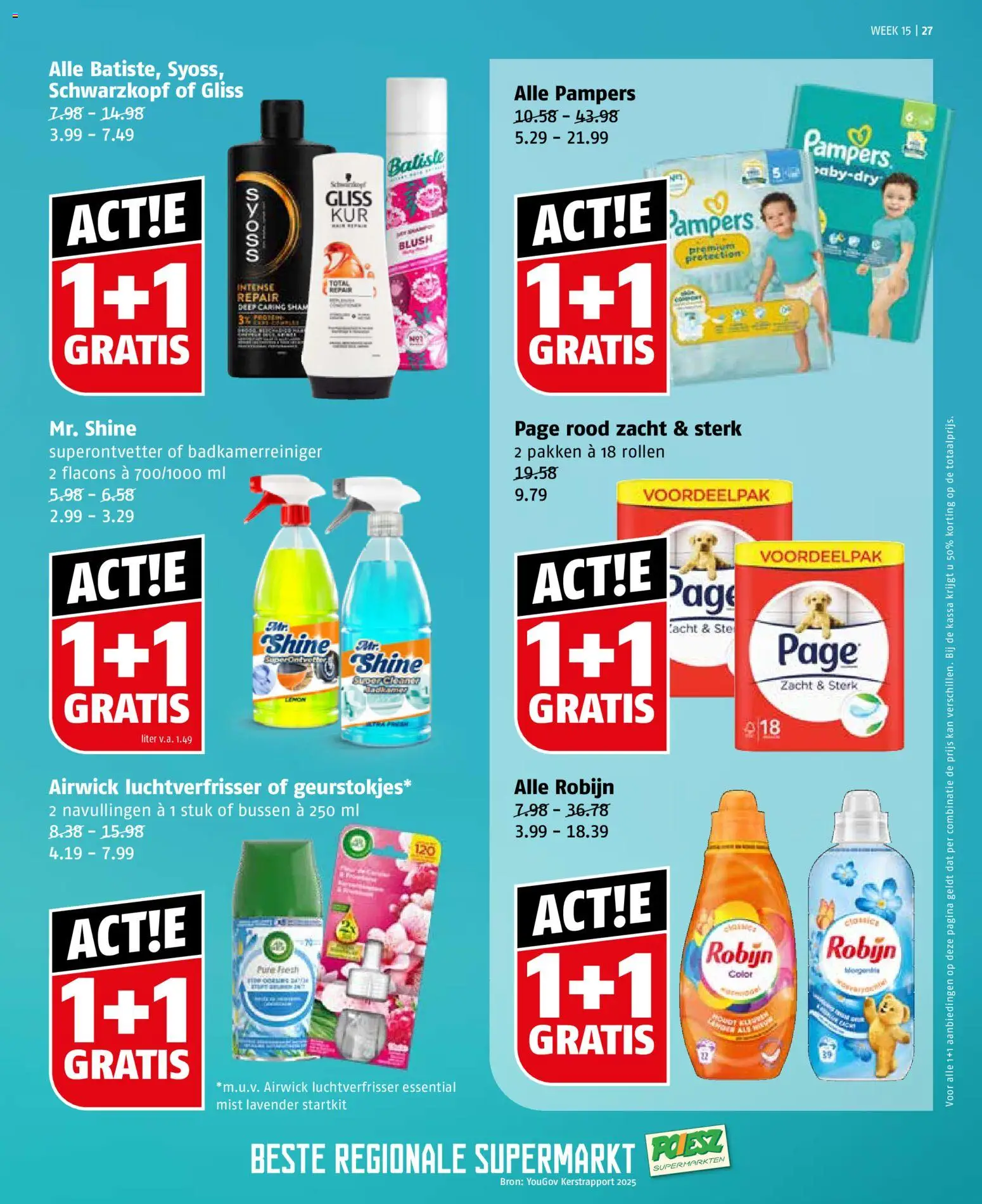 {H1} | Pagina: 27 | Producten: Robijn, Kan, Luchtverfrisser, Blush