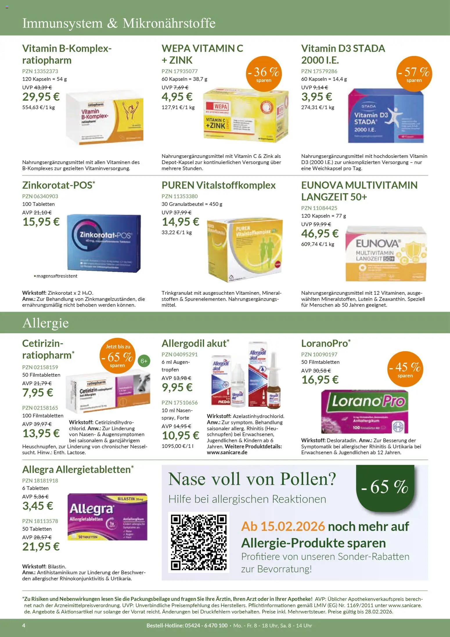 Sanicare Prospekt 	 – gültig ab 04.02.2026 | Seite: 4 | Produkte: Uhr