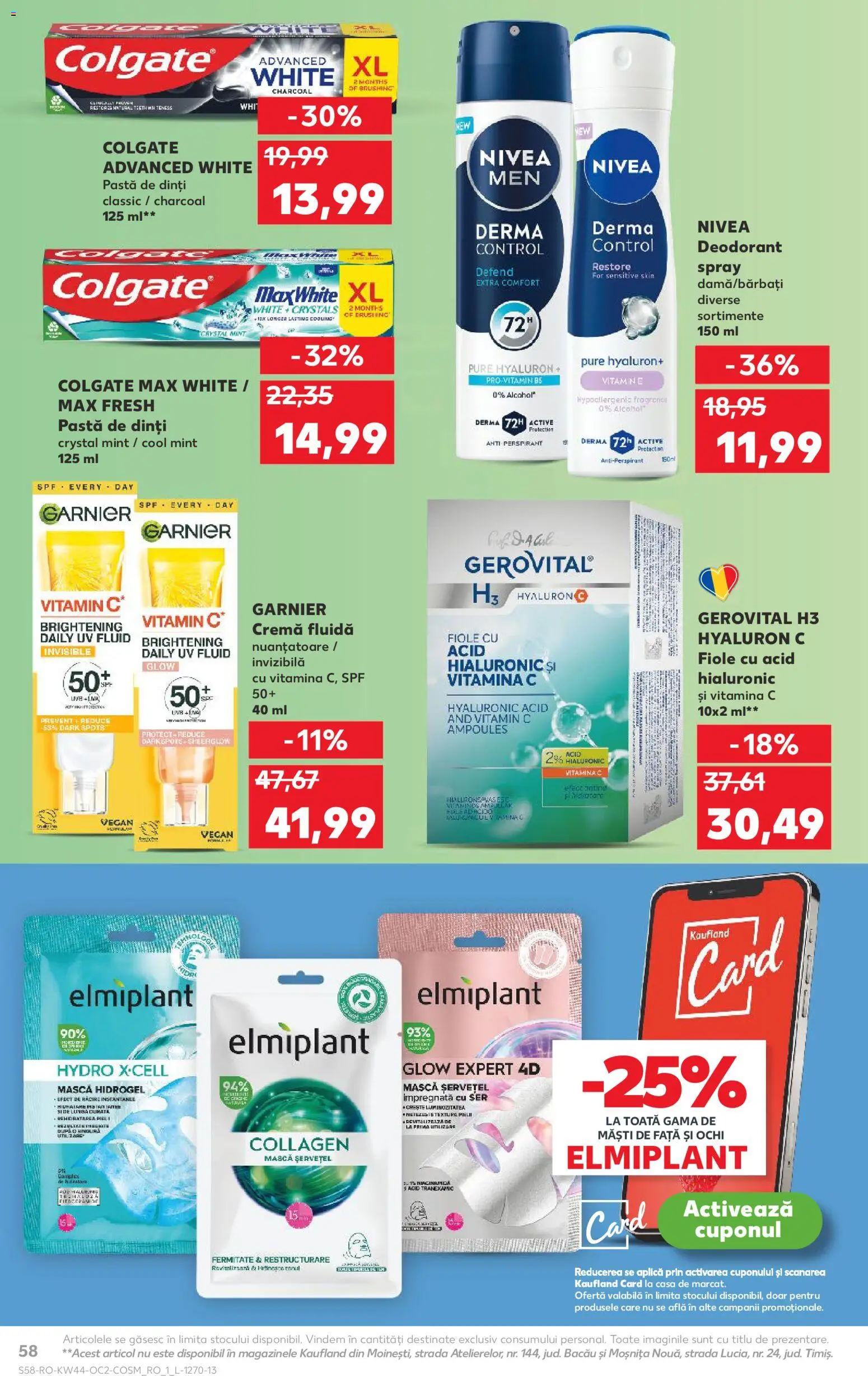 Kaufland RO akciós ujság - amely érvényes a következő dátumtól: 29.10.2025 | Oldal: 58 | Termékek: Duplo, Vitamin c, Vegán