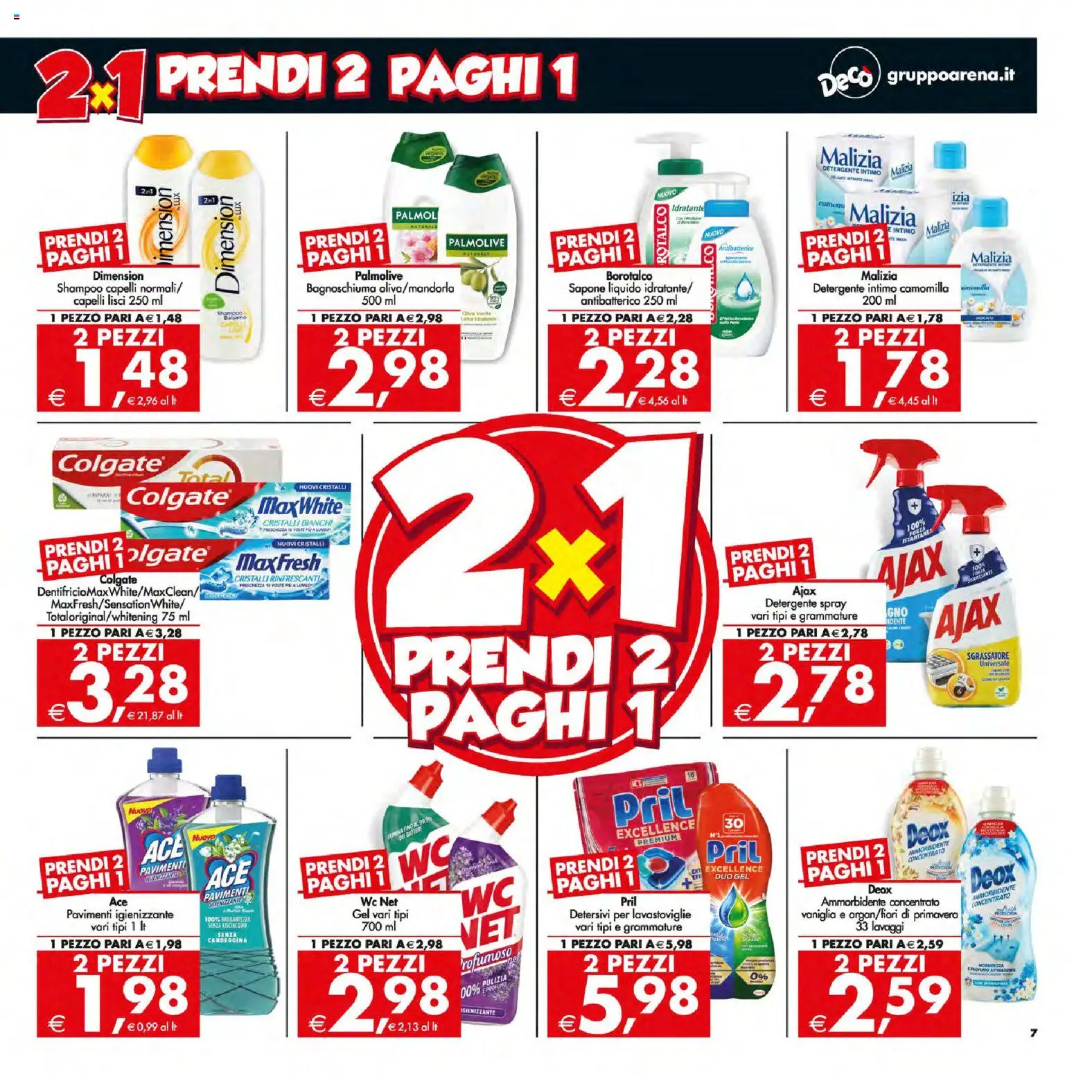 Volantino Decò del 13.01.2026 | Pagina: 7 | Prodotti: Balsamo, Sapone, Detergente intimo, Intimo