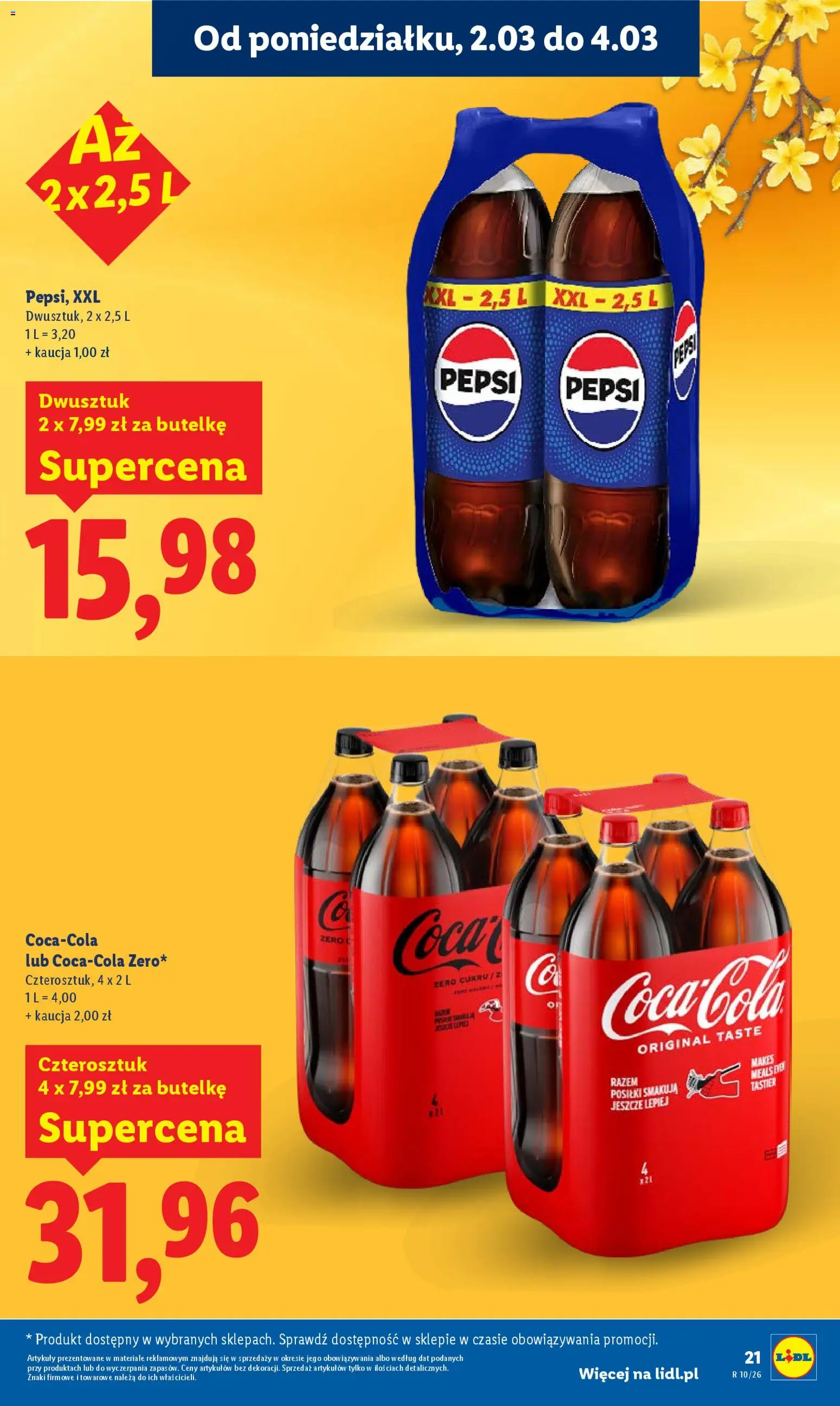Lidl gazetka od 02.03.2026 | Strona: 21 | Produkty: Pepsi