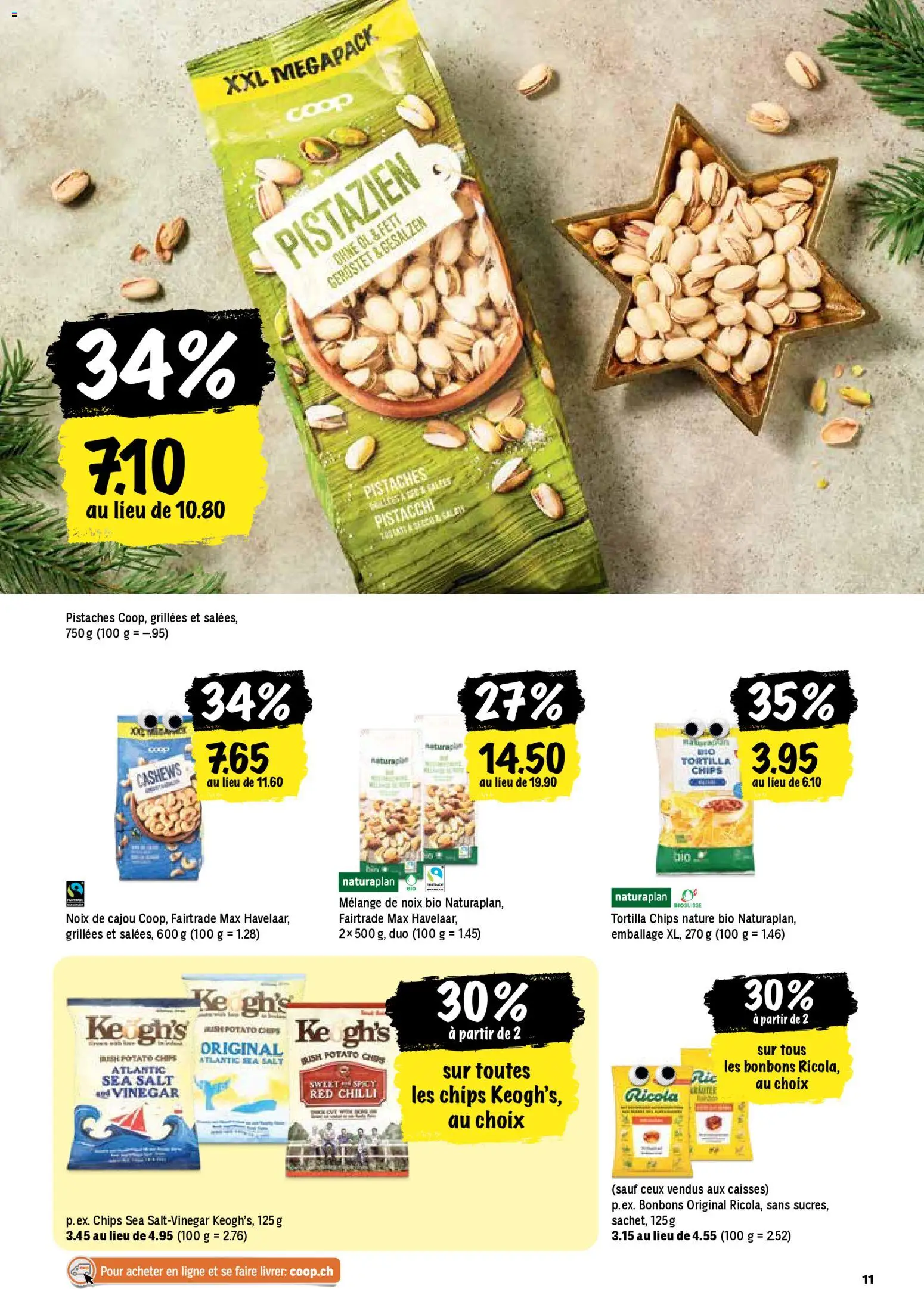 Coop - Les actions de la semaine – gültig ab 11.12.2025 | Seite: 11 | Produkte: Öl, Chips