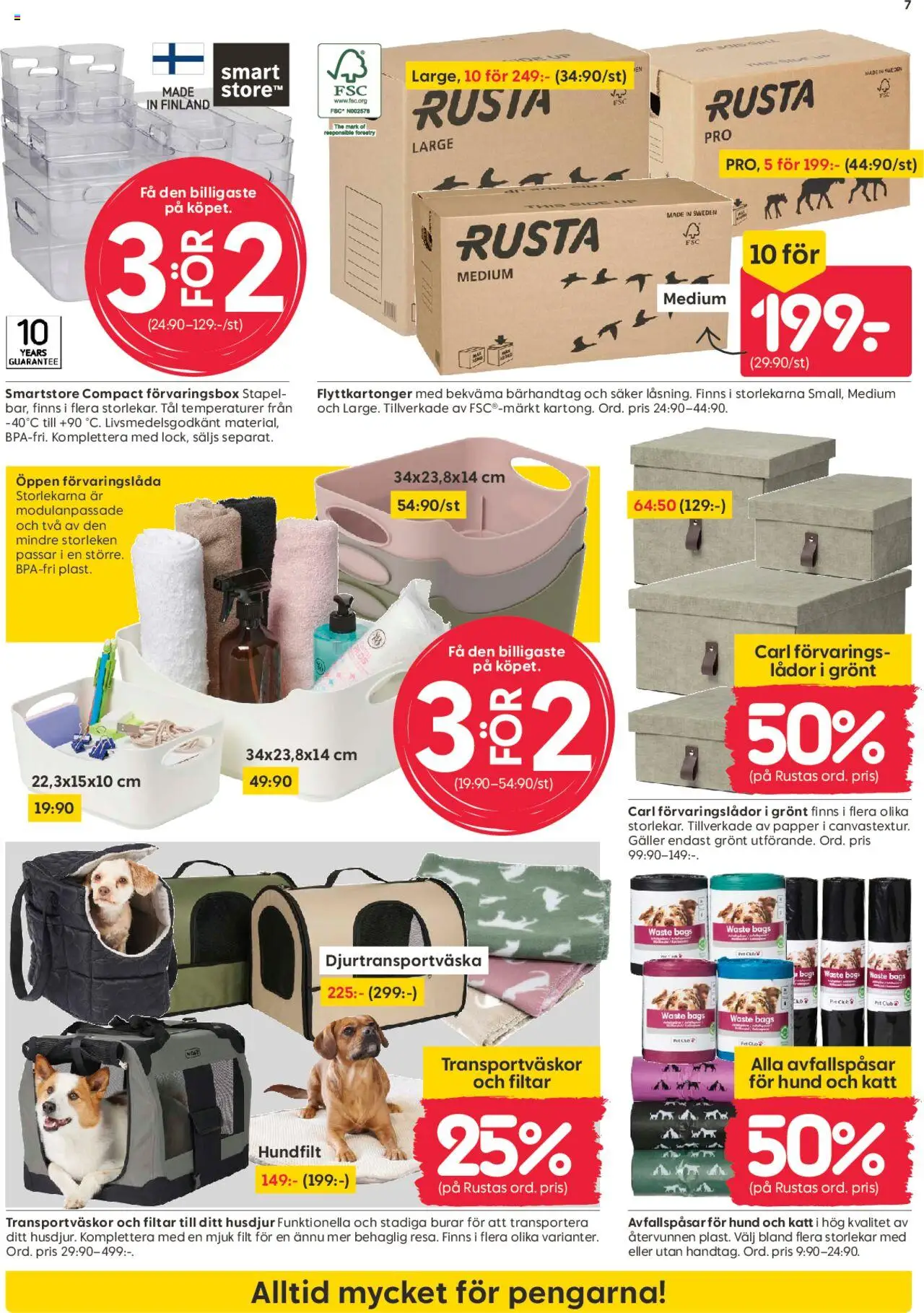 Rusta reklamblad aktuell från 08.09.2025 | Sida: 7 | Produkter: Filt, Galler, Papper, Pads