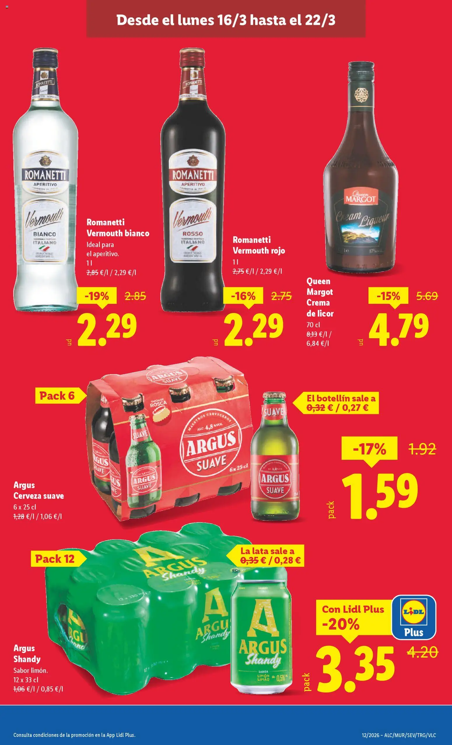 Lidl folleto │ válido desde el 16.03.2026 | Página: 17 | Productos: Licor, Cerveza, Crema