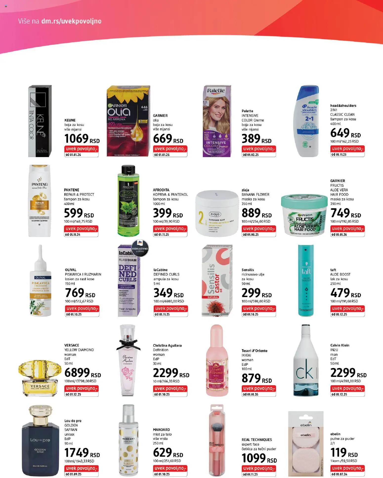 DM Drogerie katalog - važi od 16.01.2026 | Strana: 2 | Proizvode: Pantene, Ulje za kosu, Maska, Ulje