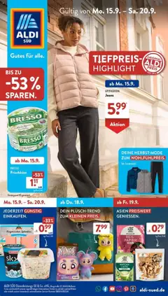 Aldi Süd Prospekt 	 ab 15.09.2025 gültig