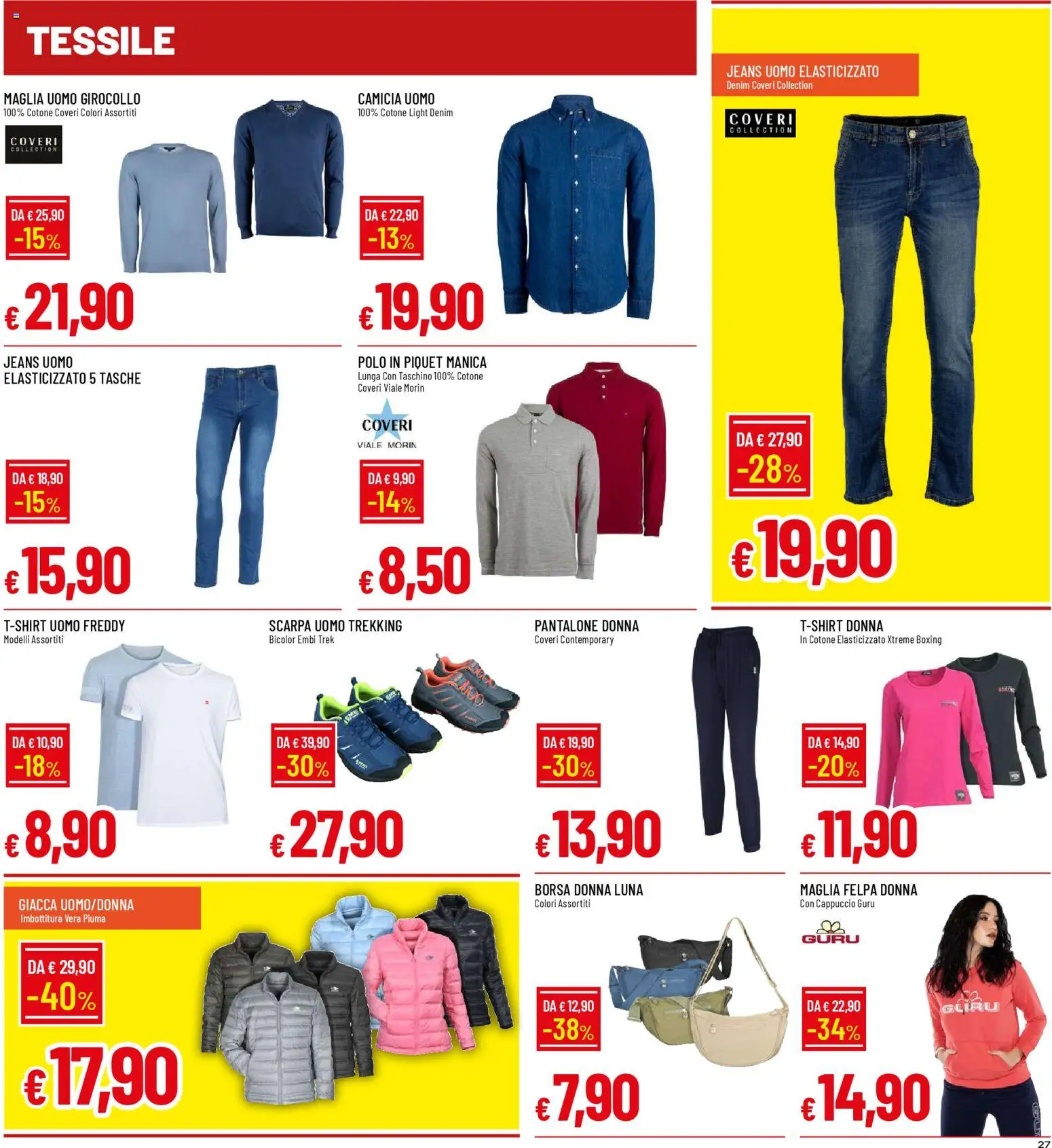Volantino Galassia del 26.02.2026 | Pagina: 27 | Prodotti: Camicia, Jeans, Polo, Borsa