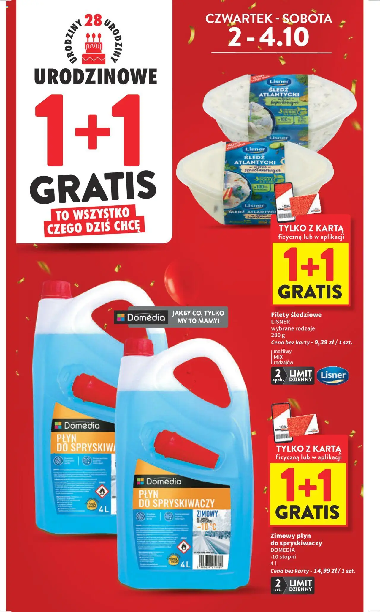 Intermarche Gazetka od 02.10.2025 | Strona: 2 | Produkty: Karta, Śledź, Płyn do spryskiwaczy zimowy, Płyn do spryskiwaczy