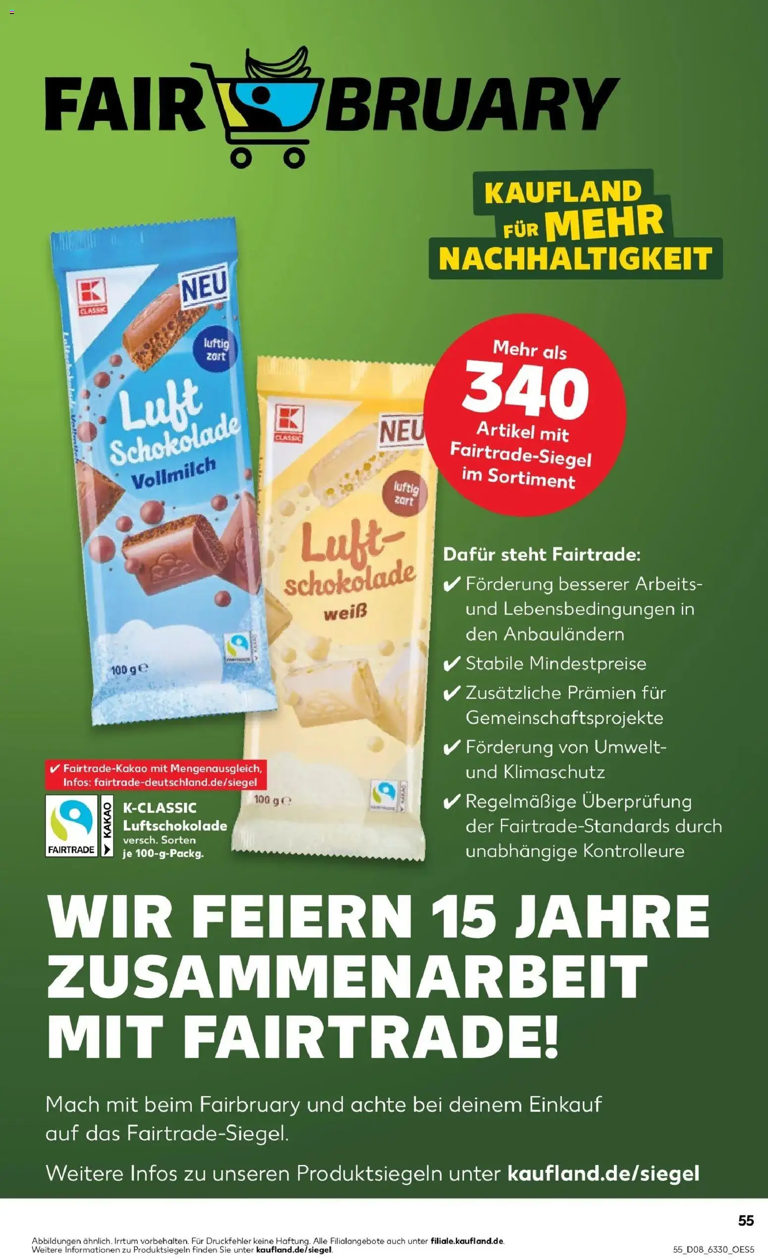 Kaufland prospekt Hamburg	 – gültig ab 22.02.2026 | Seite: 55 | Produkte: Schokolade