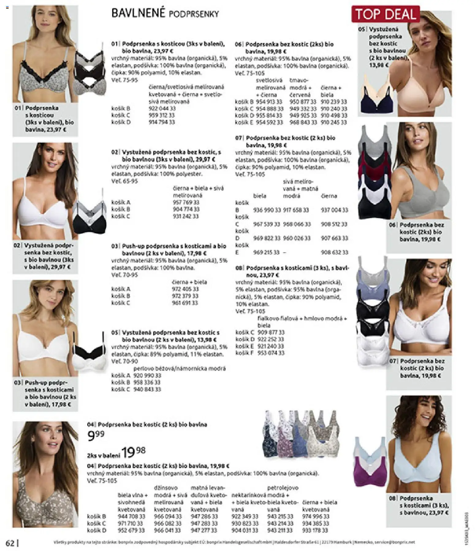 Nové Bonprix akcie – leták je platný od 10.03.2026 | Strana: 64 | Produkty: Vaňa, Podprsenka