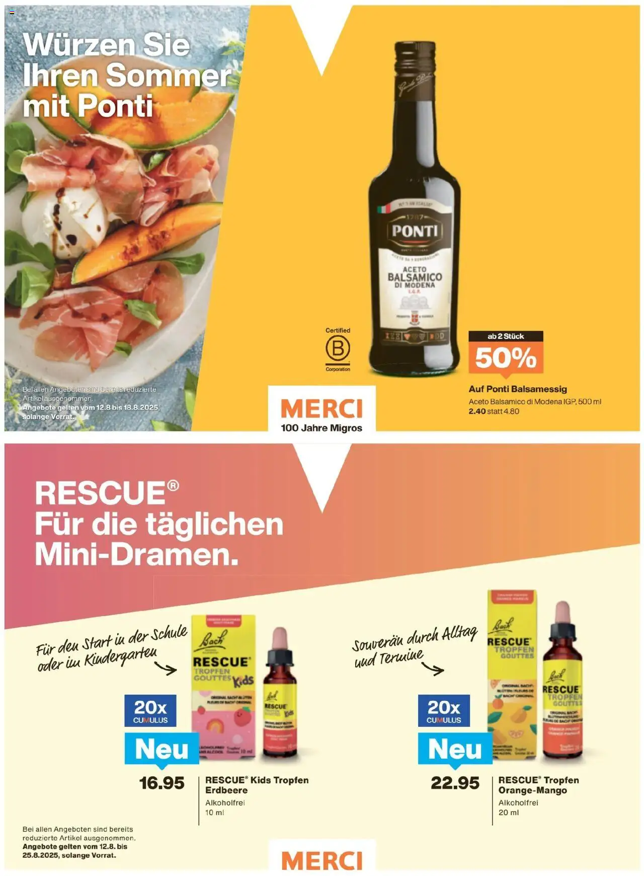 Migros - Magazin ab 12.08.2025 | Seite: 28 | Produkte: Bad, Balsamico, Mango