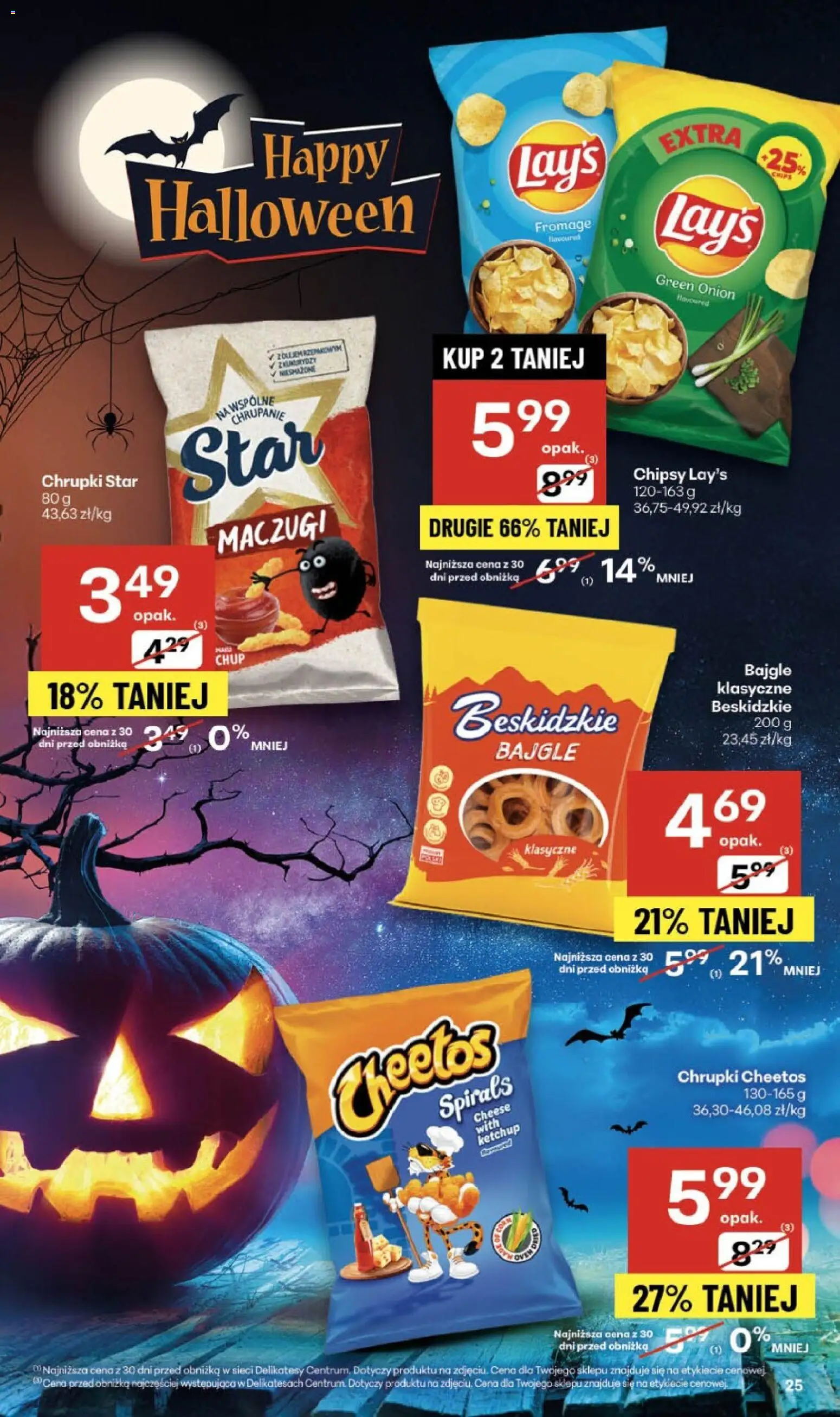 Delikatesy Centrum Gazetka - Sklepy Własne od 30.10.2025 | Strona: 25 | Produkty: Chipsy, Ketchup, Chrupki, Delikatesy