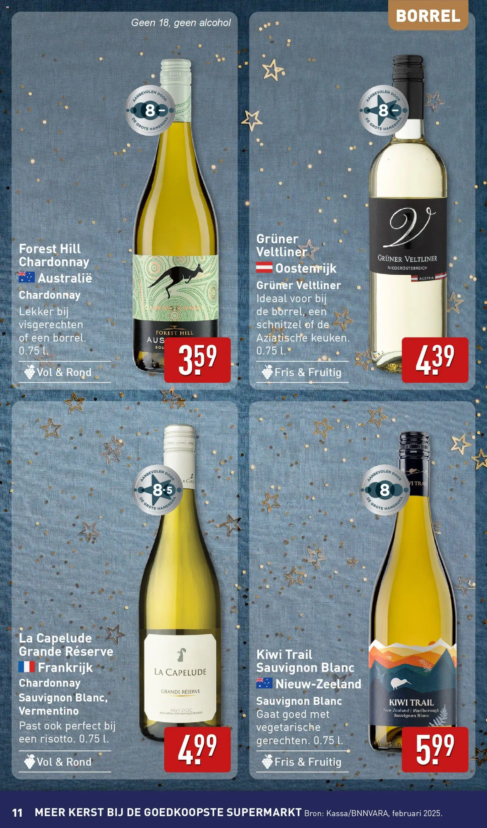 {H1} | Pagina: 11 | Producten: Kiwi, Schnitzel, La, Alcohol