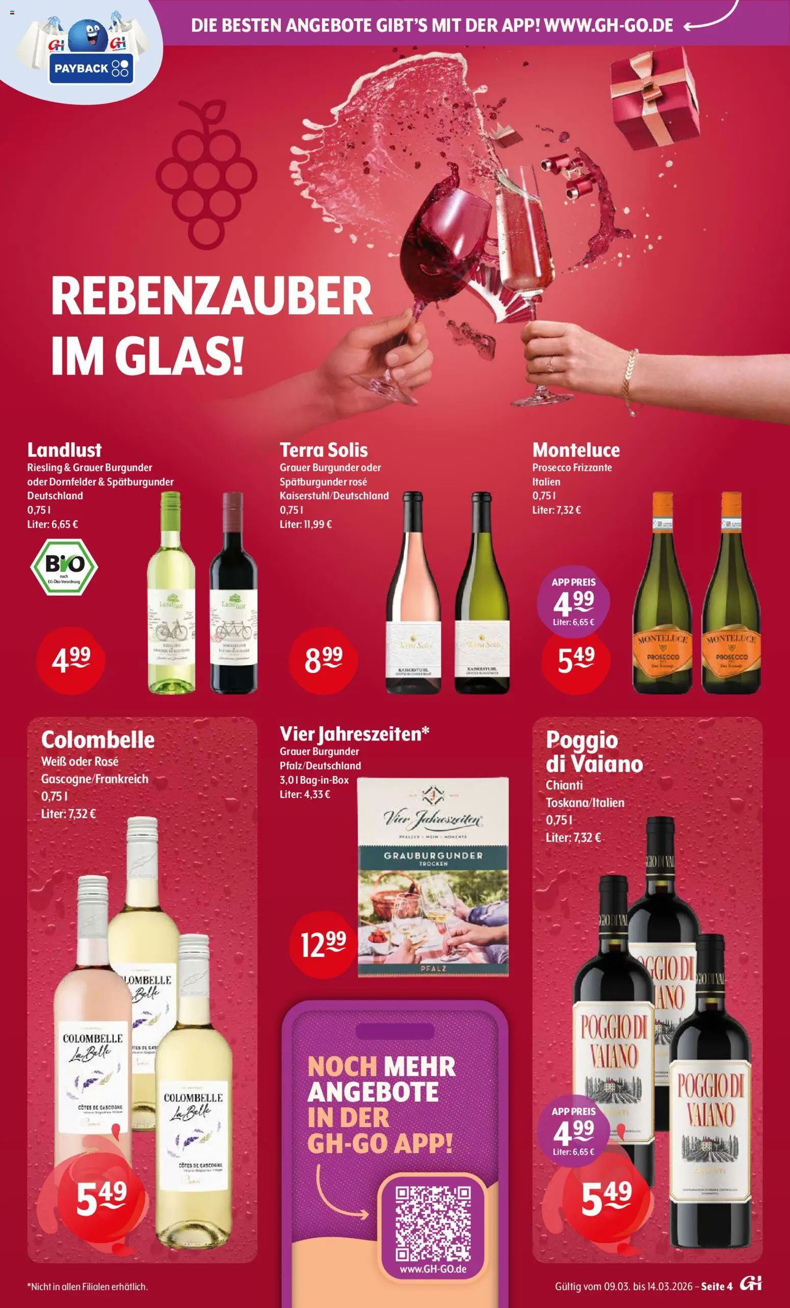 Trink und Spare Prospekt 	 – gültig ab 09.03.2026 | Seite: 4 | Produkte: Prosecco