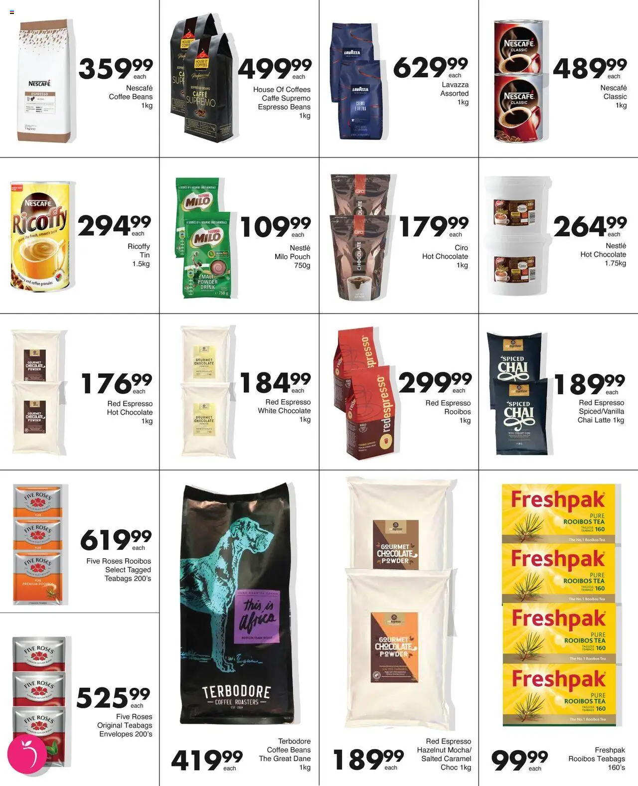 New Save catalogue – valid from 06.10.2025 | Page: 17 | Products: Beans, Coffee, Chocolate, Peach