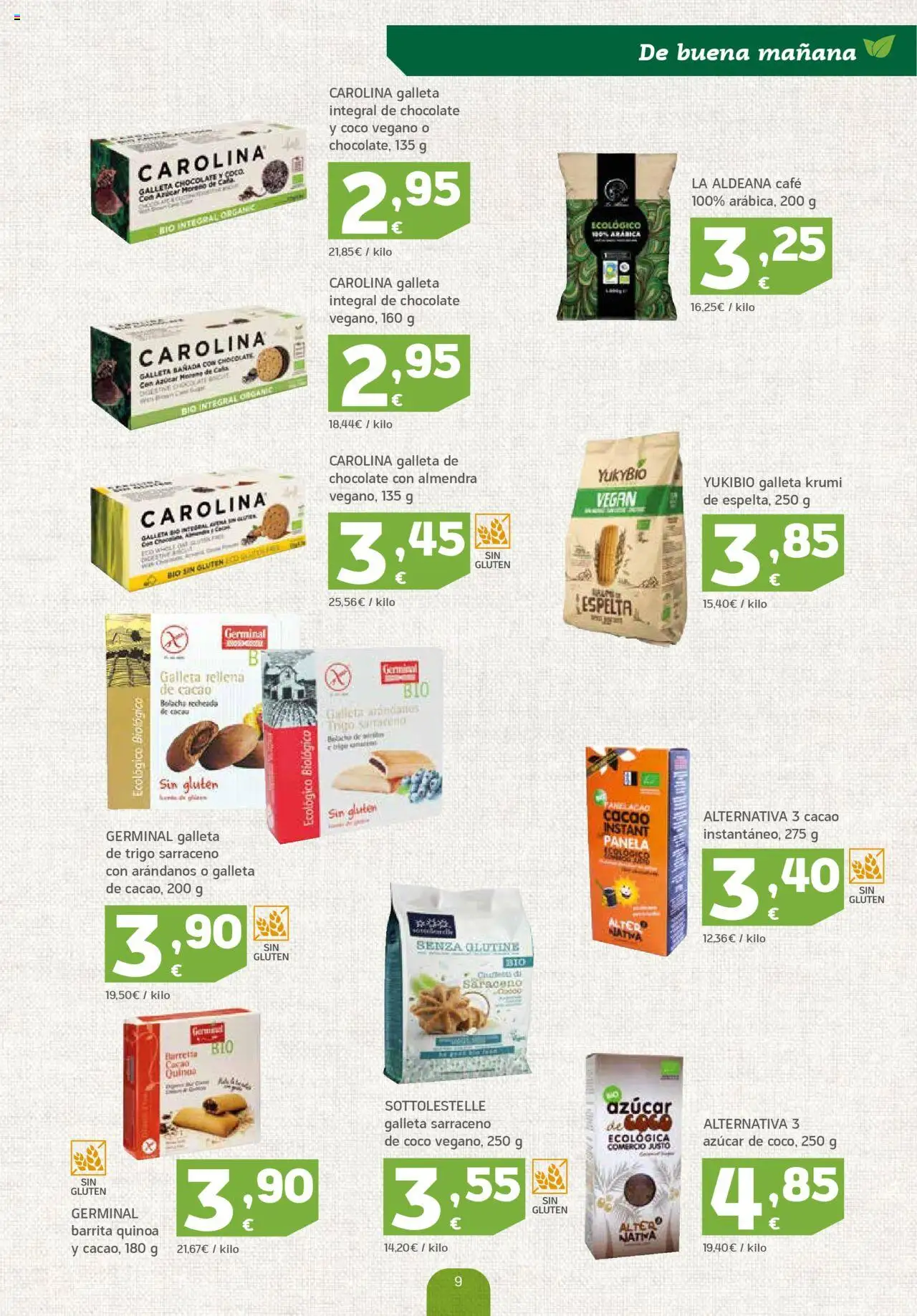 HiperDino - Productos Ecológicos │ válido desde el 26.05.2025 | Página: 9 | Productos: Chocolate, Τυρόπιτα, Cacao instantáneo, Φρυγανιές σικάλεως